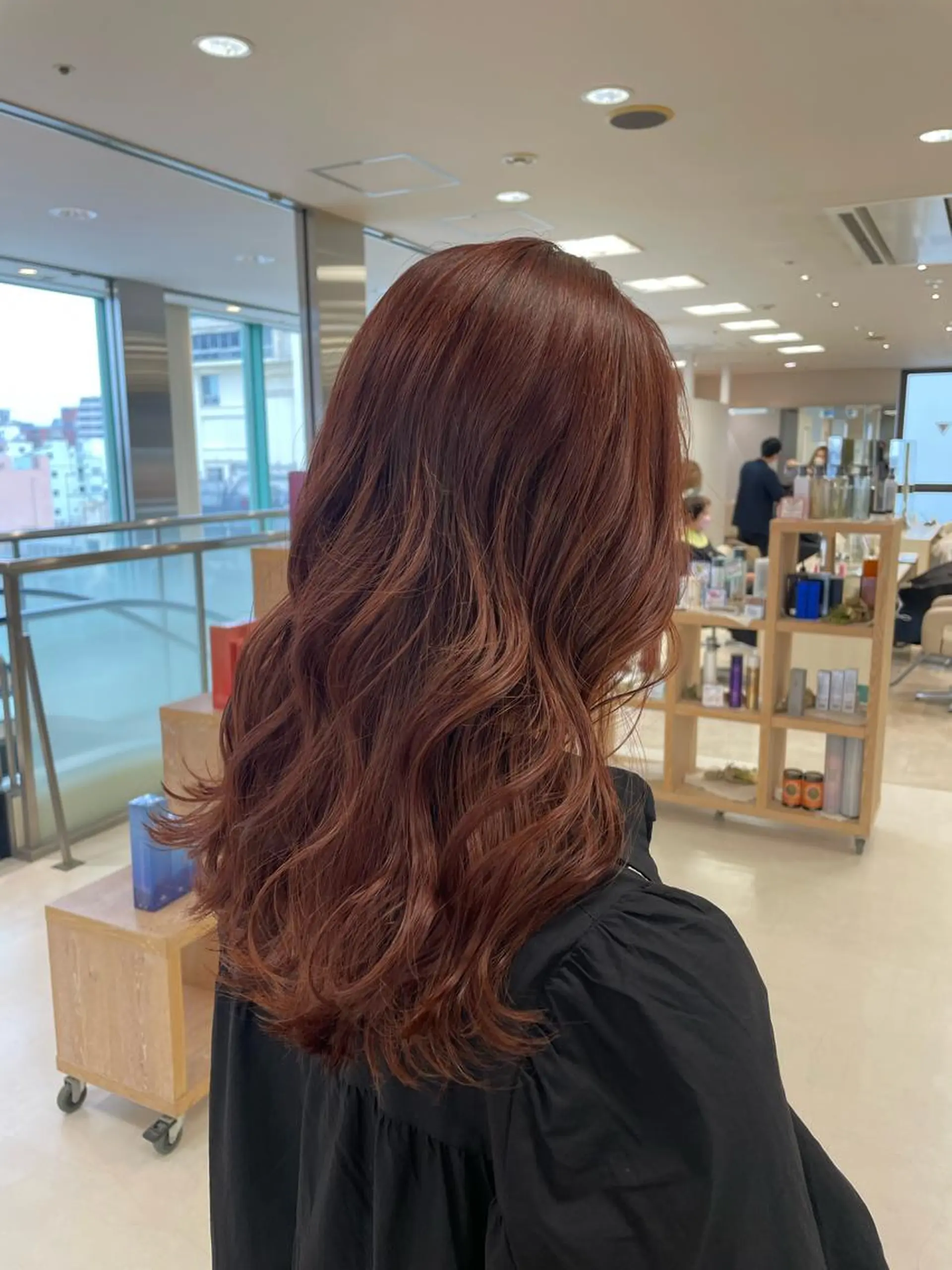 ロング カラー カット ヘアカラー トリートメント ヘッドスパ ヘアセット 暖色レイヤー 🥀REIRIのヘアスタイル