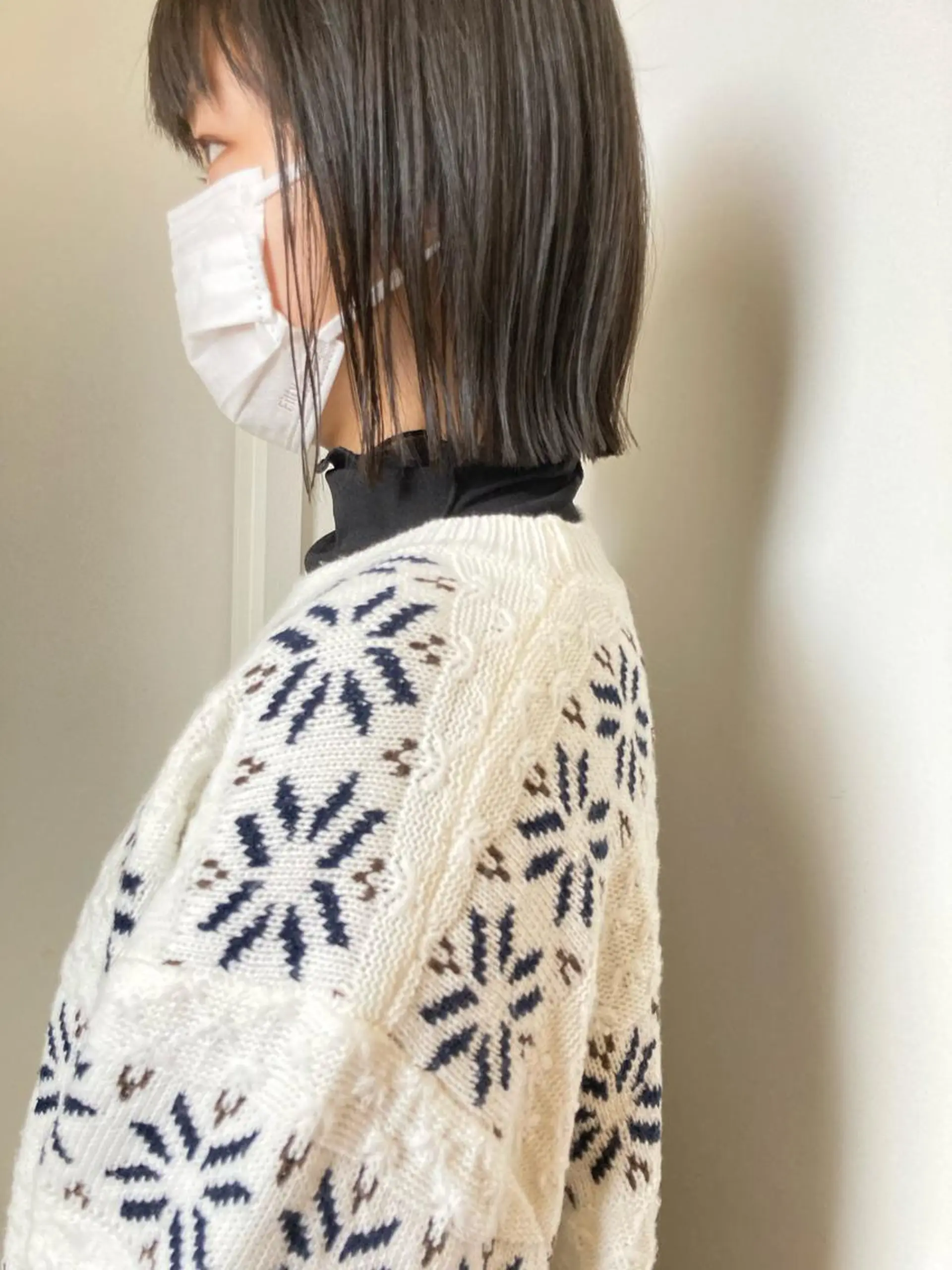 ミディアム カラー ベージュカラー 透明感カラー オリーブベージュ 小木曽智美 /ボブ/ショートのヘアスタイル