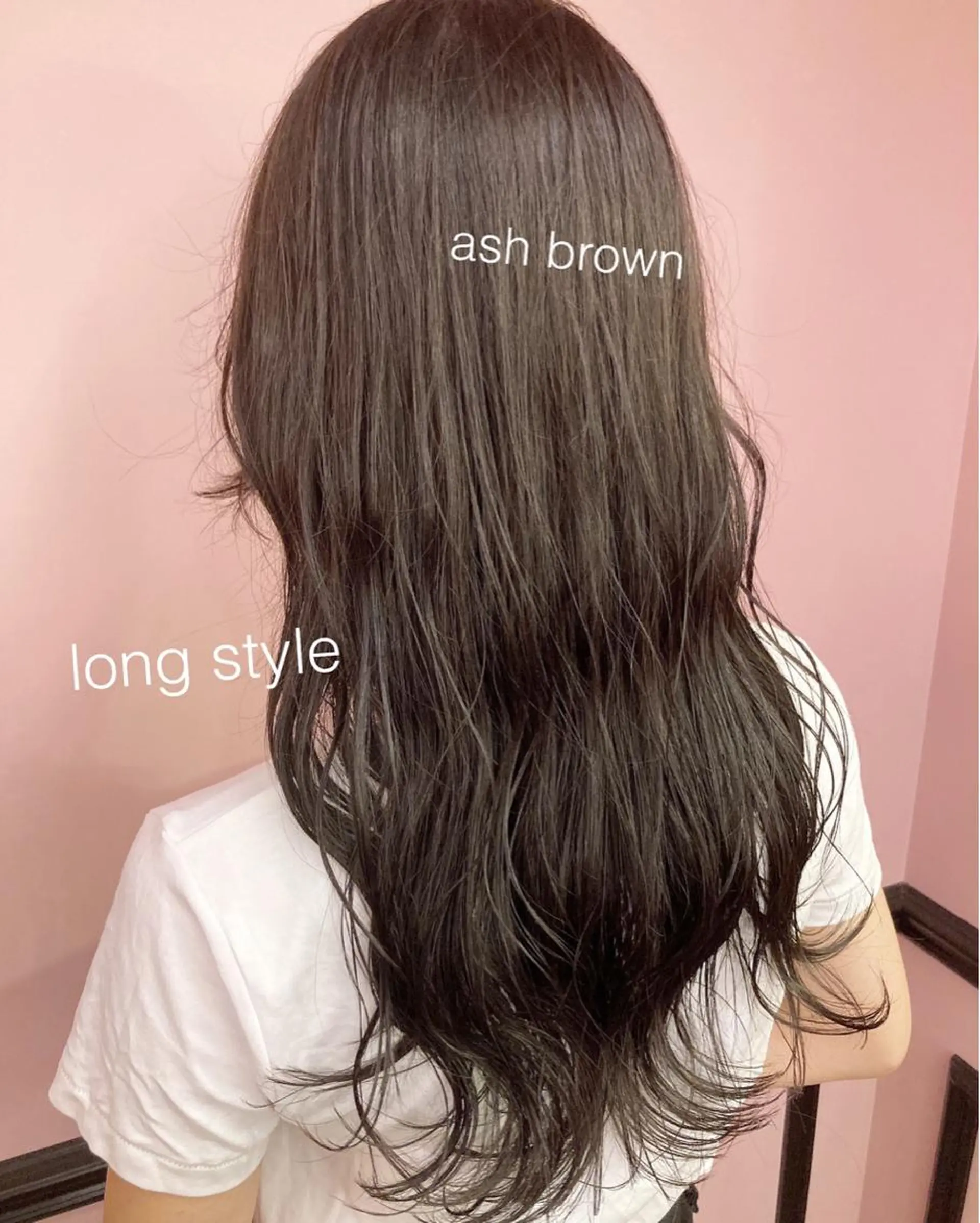 ロング カラー アッシュ アッシュブラウン ブラウンカラー ロング カット ヘアカラー トリートメント ✨髪質改善縮毛矯正✨ 宇田川修平のエステ・リラクイメージ