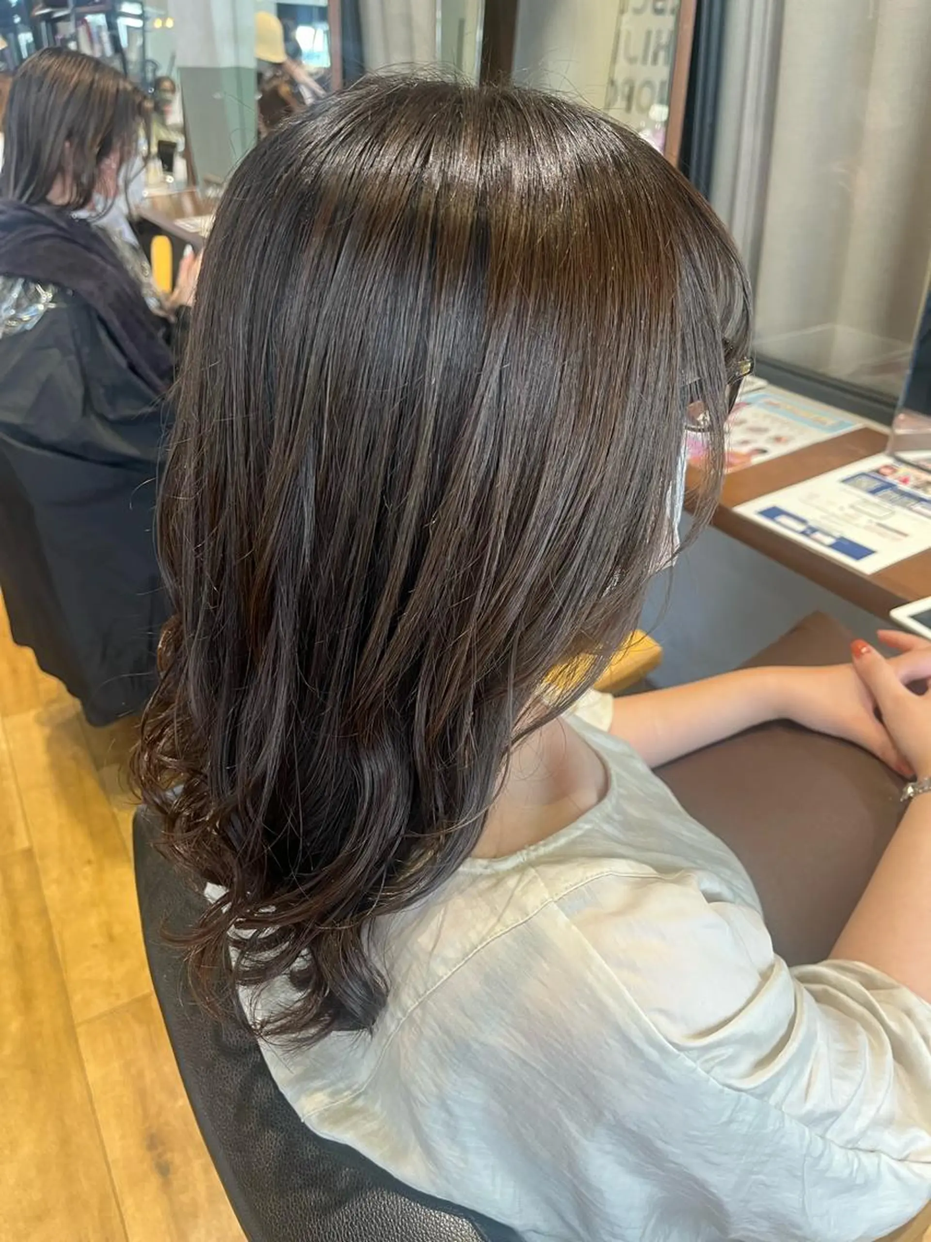 セミロング カラー ブラウンカラー マットブラウン ✿ すずかのヘアスタイル