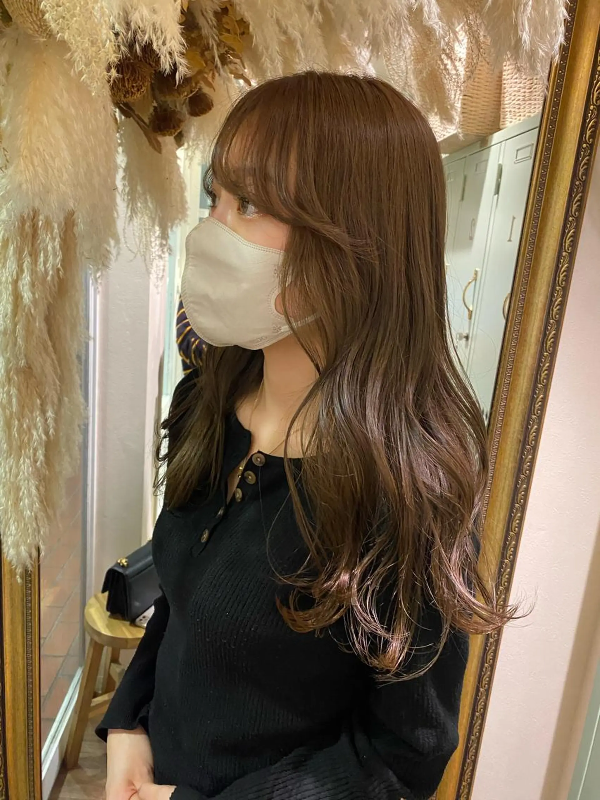 セミロング 透明感カラー/韓国 ヘア🩶yuri🩵のヘアスタイル