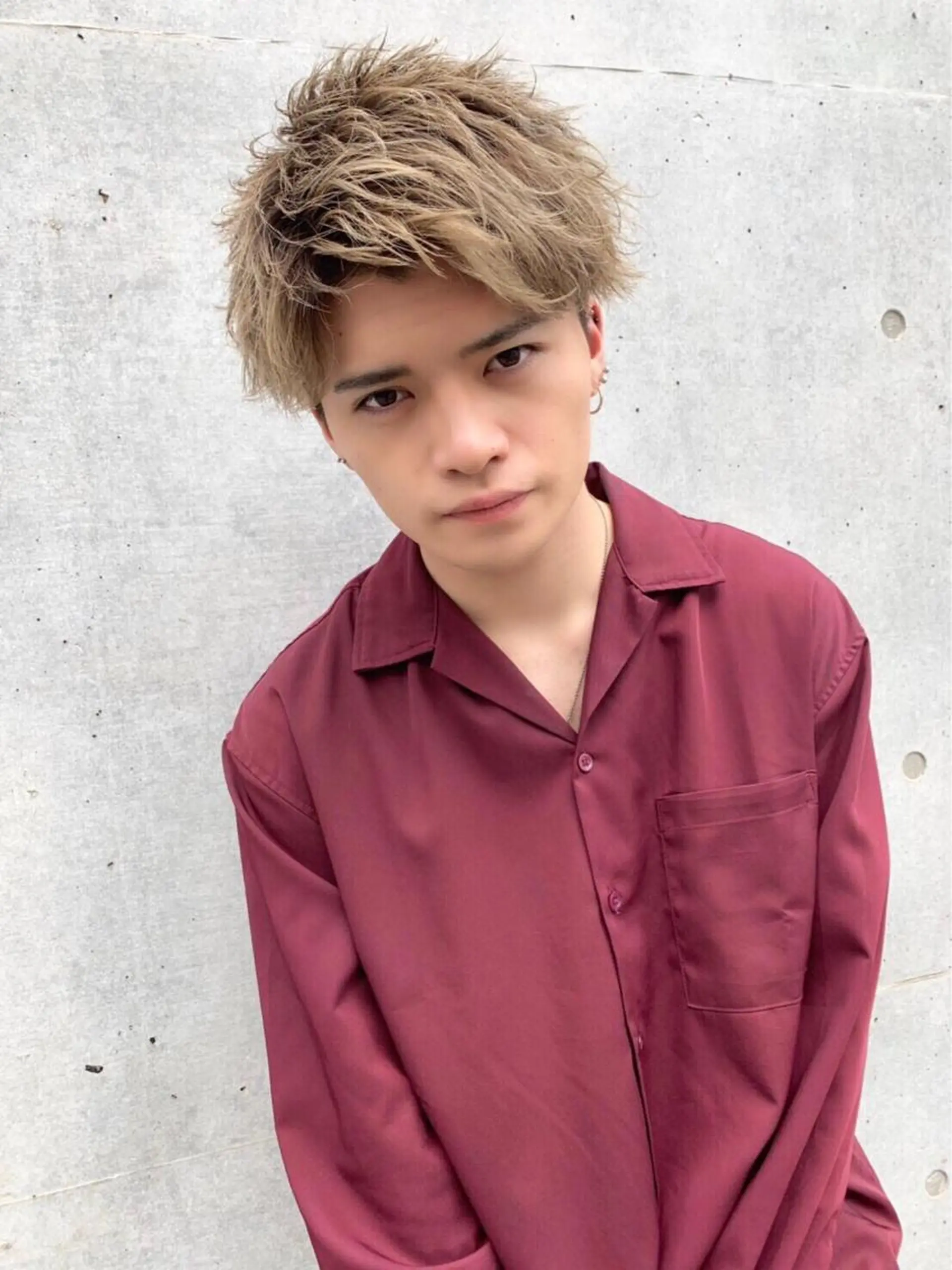 ミディアム カラー ヘアアレンジ ヘアカラー トリートメント ヘッドスパ ヘアセット ✨【公式】渋谷メンズ サロン BLUCK✨のヘアスタイル