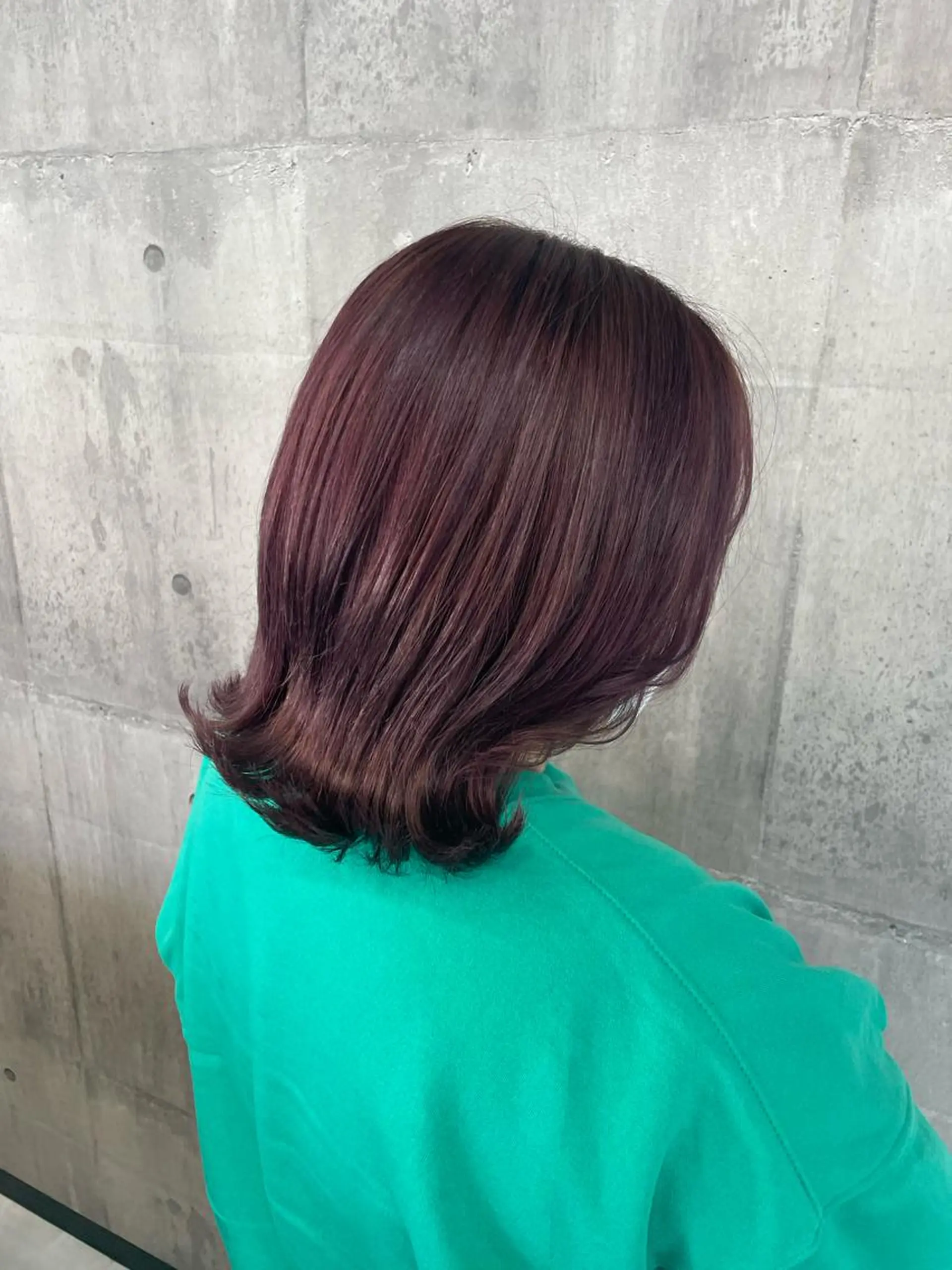 ミディアム カラー ブリーチ ラベンダーカラー ピンクカラー ピンクラベンダー _WHITE浜松店 もえかのヘアスタイル