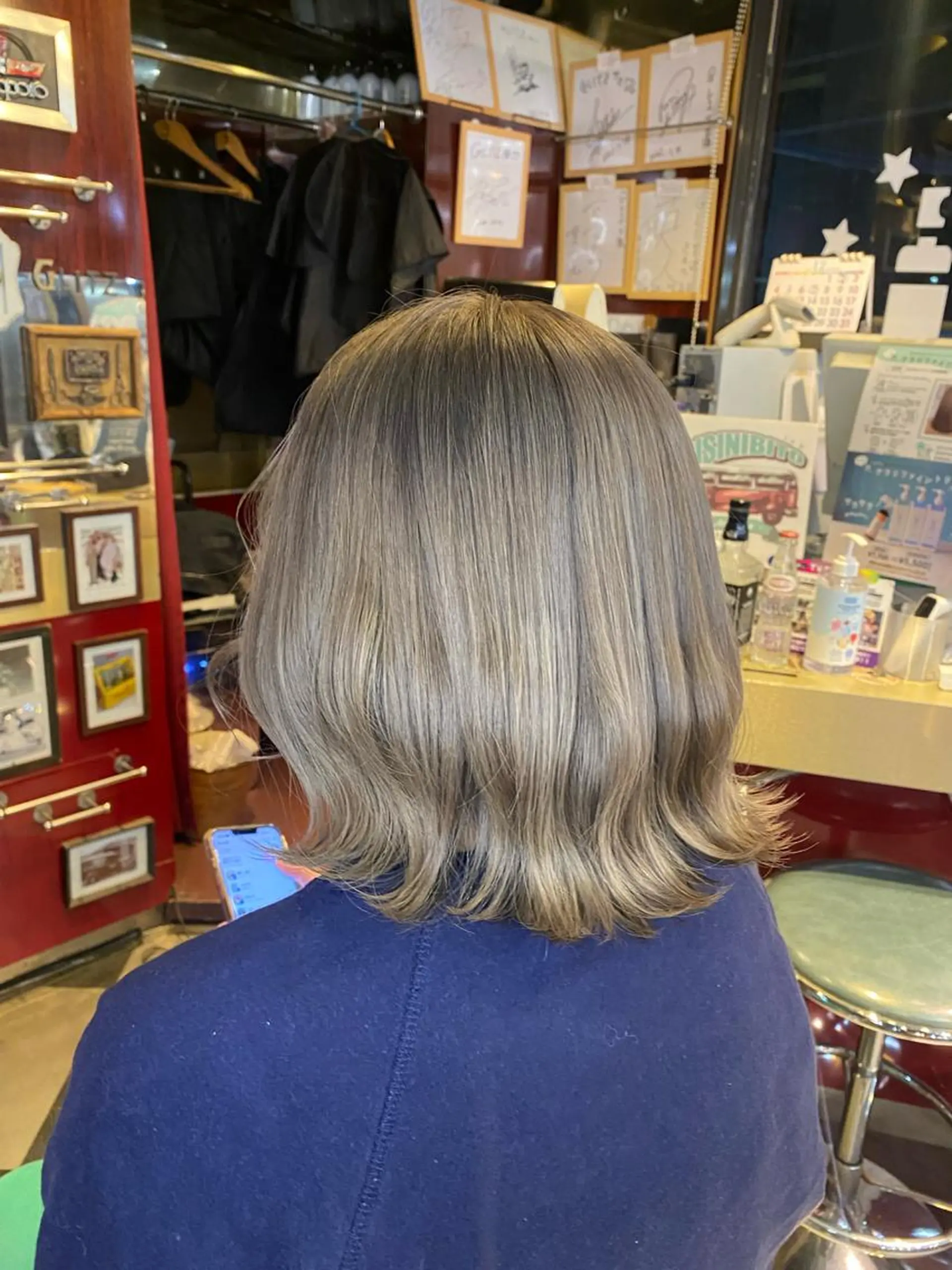 ミディアム カラー カット ヘアカラー トリートメント レイヤーカット/ カラー/長谷恵花のヘアスタイル