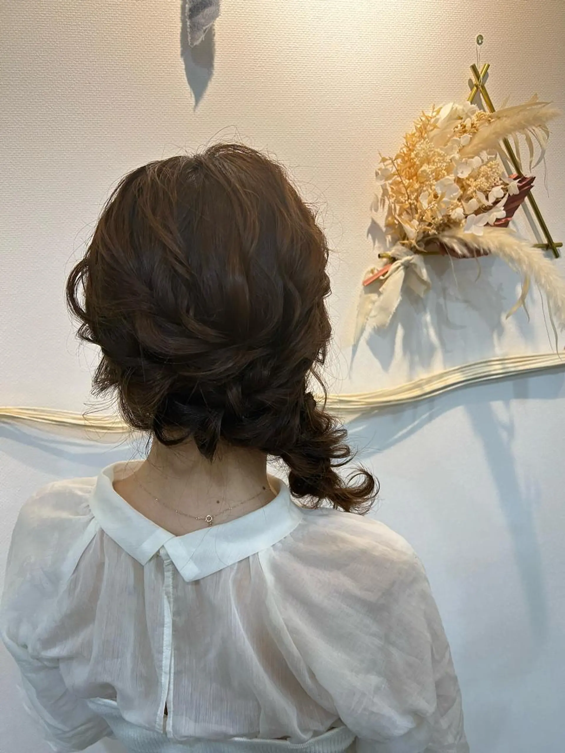 セミロング ブリーチなしベージュ /ヘアセット/ミユのヘアスタイル