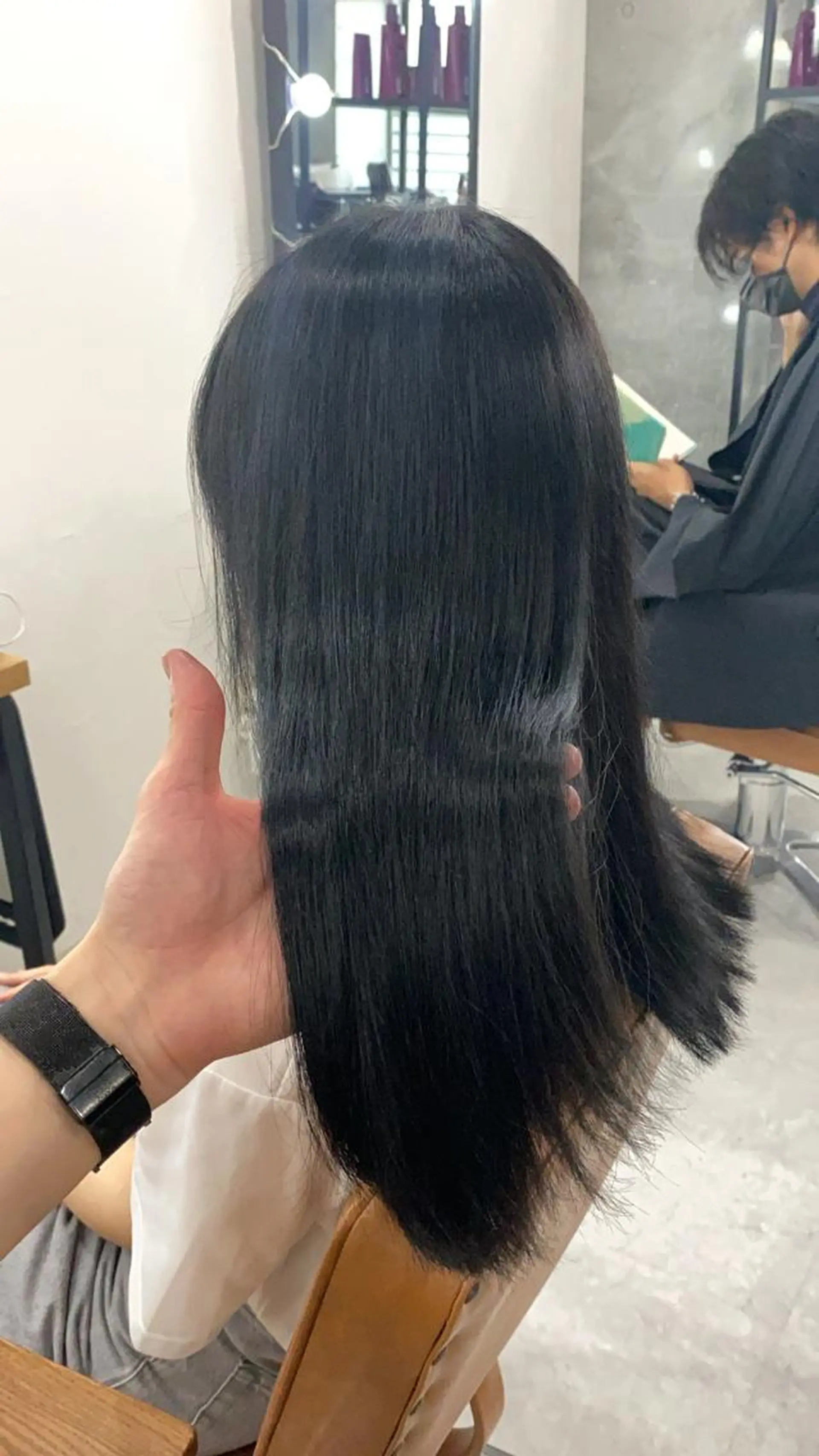 セミロング カラー カット ヘアカラー トリートメント 韓国ヘア特化💍 tiam💍ブリーチのヘアスタイル