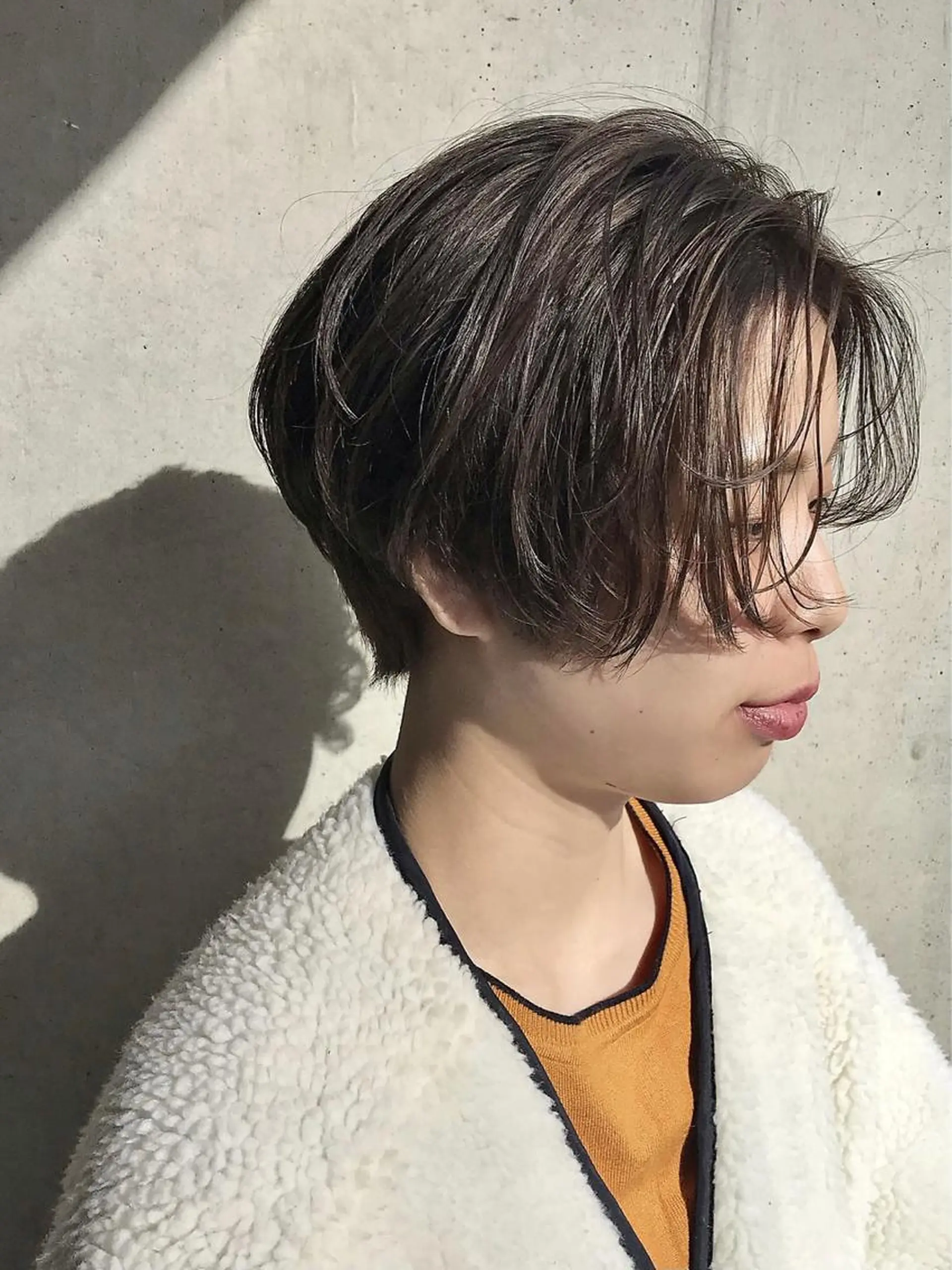 ショート カラー パーマ ベージュカラー カット ヘアカラー トリートメント tatsumi/ボブ ウルフ/レイヤーのヘアスタイル