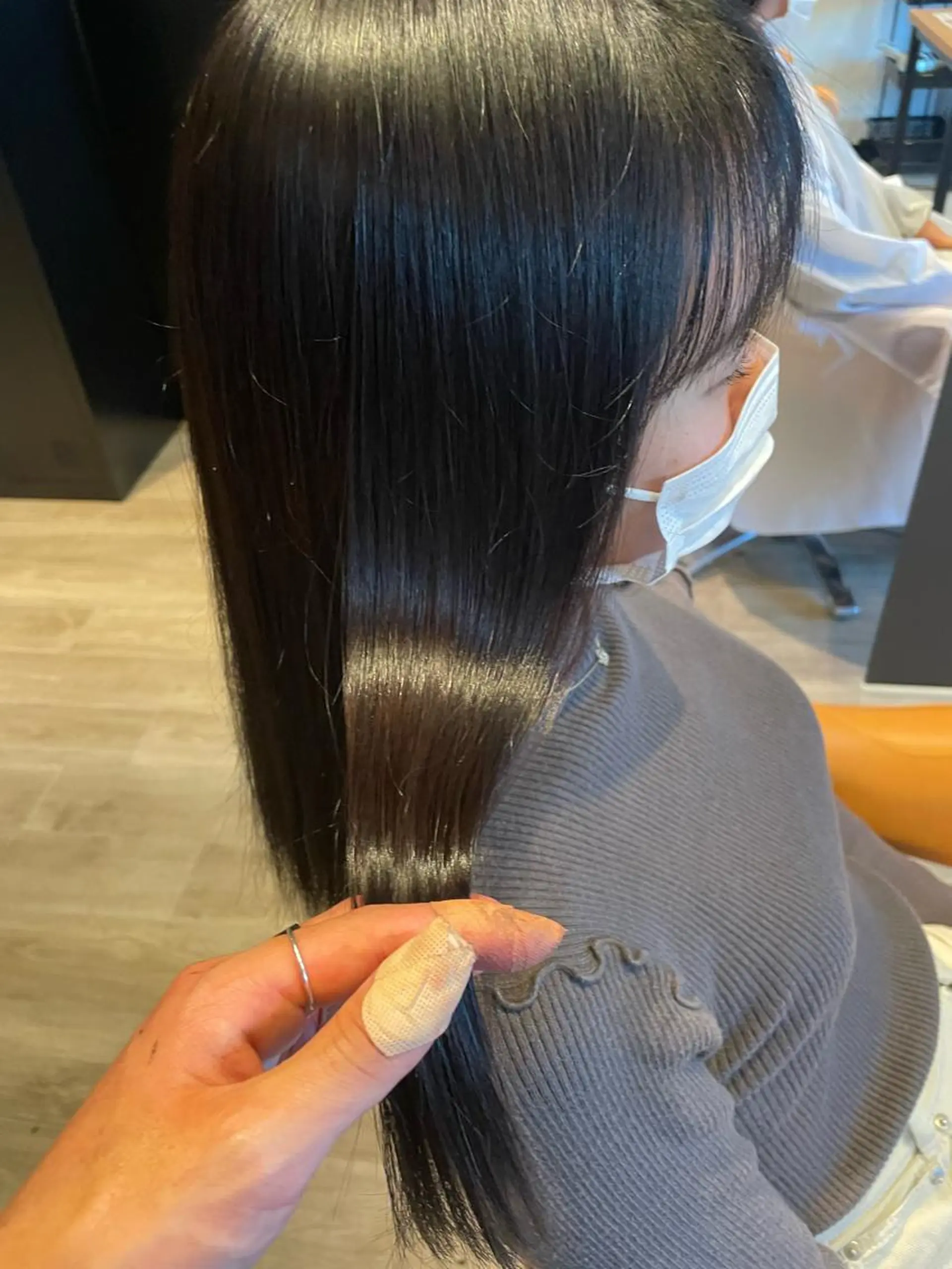 ロング 縮毛矯正 トリートメント 髪質改善/ブリーチ 田代 龍我のヘアスタイル