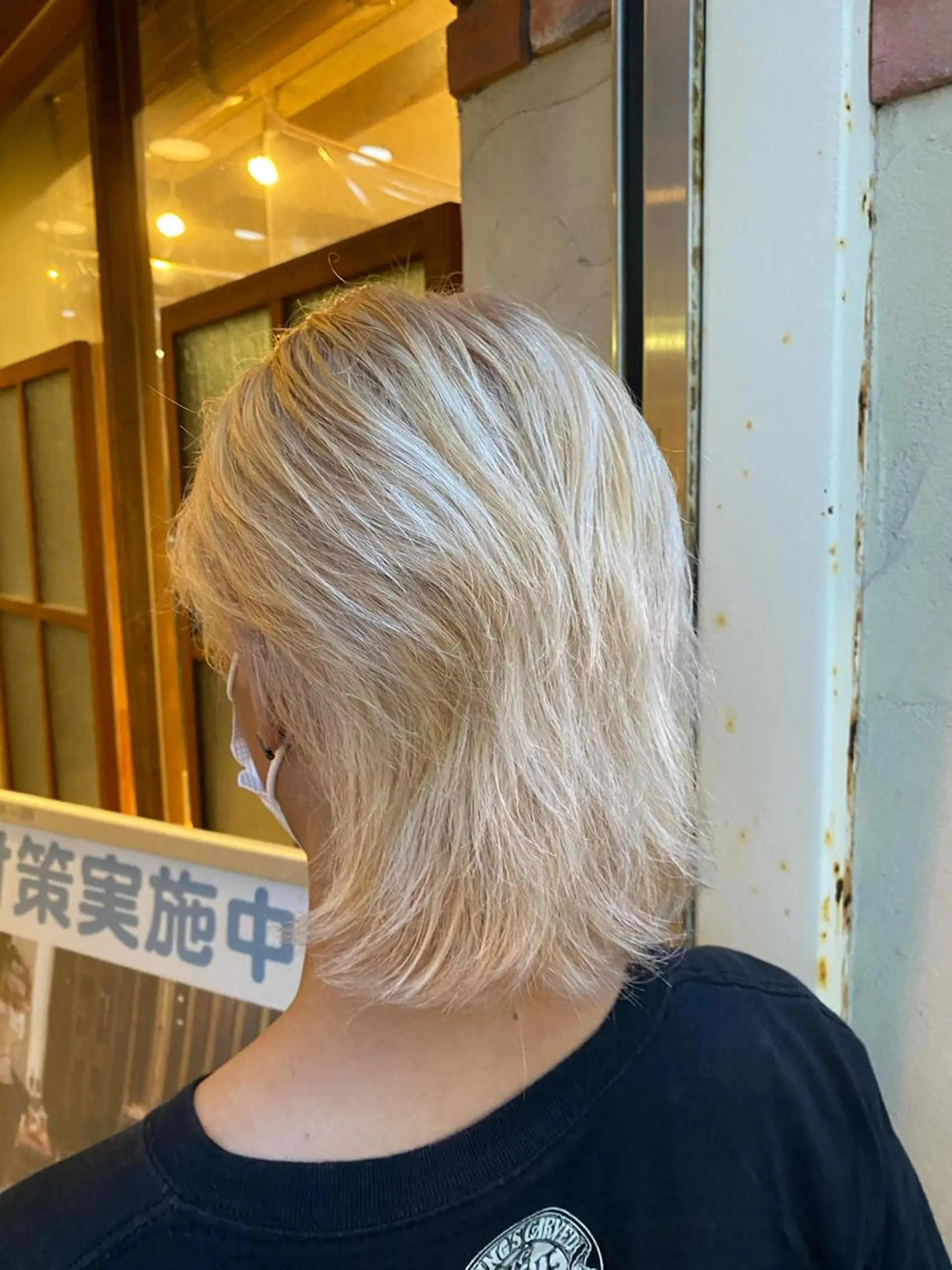 ミディアム カラー パーマ ヘアアレンジ メンズ キッズ ネイル マツエク・マツパ ホワイト emu所属・🌈髪質改善・美髪矯 正・平野瀬乃🌈のヘアスタイル