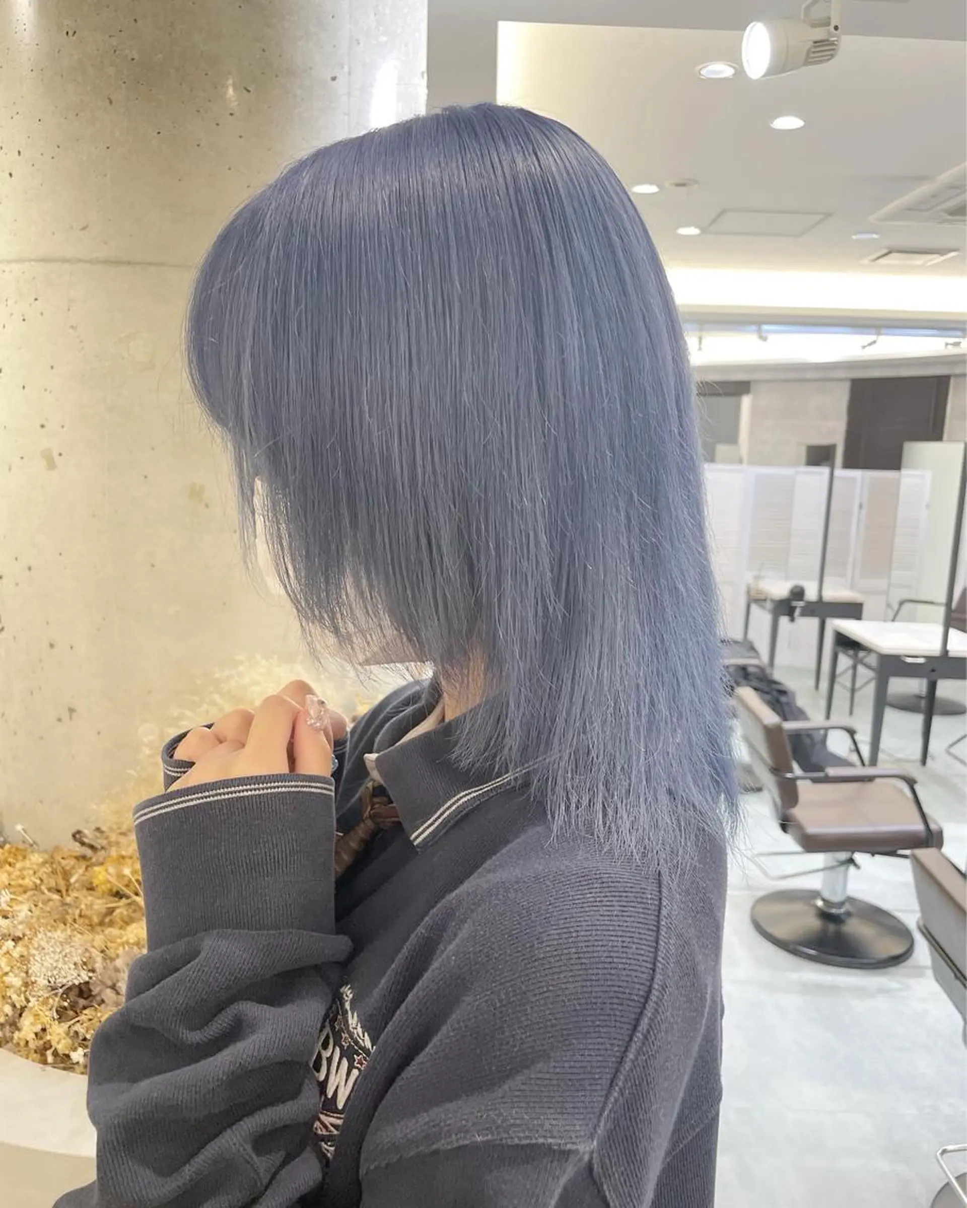 セミロング ヘアカラー ♡似合わせハイトーン ♡maiのヘアスタイル