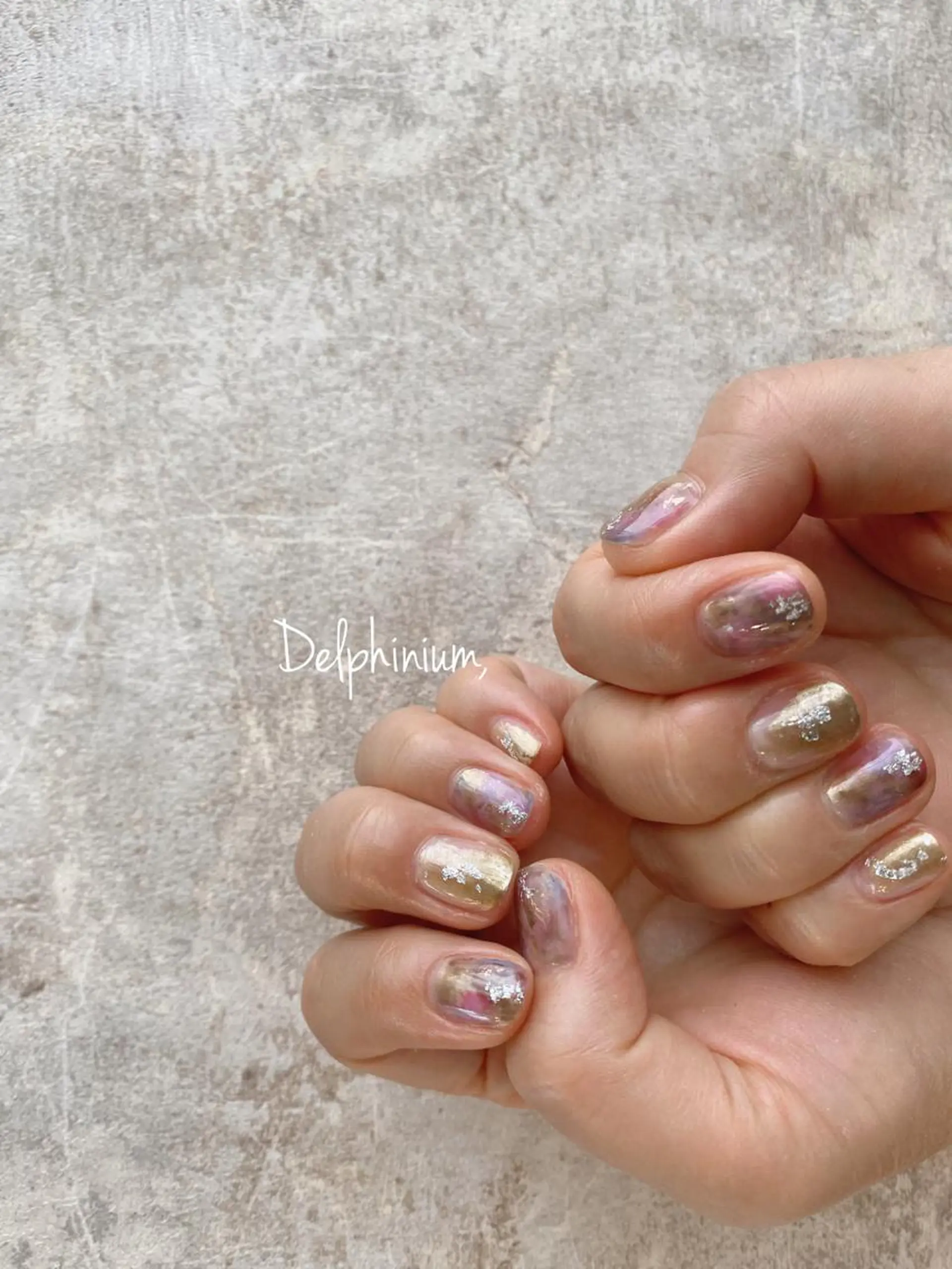 ショート ネイル アートネイル ハンドネイル 岡本 友恵のネイルデザイン