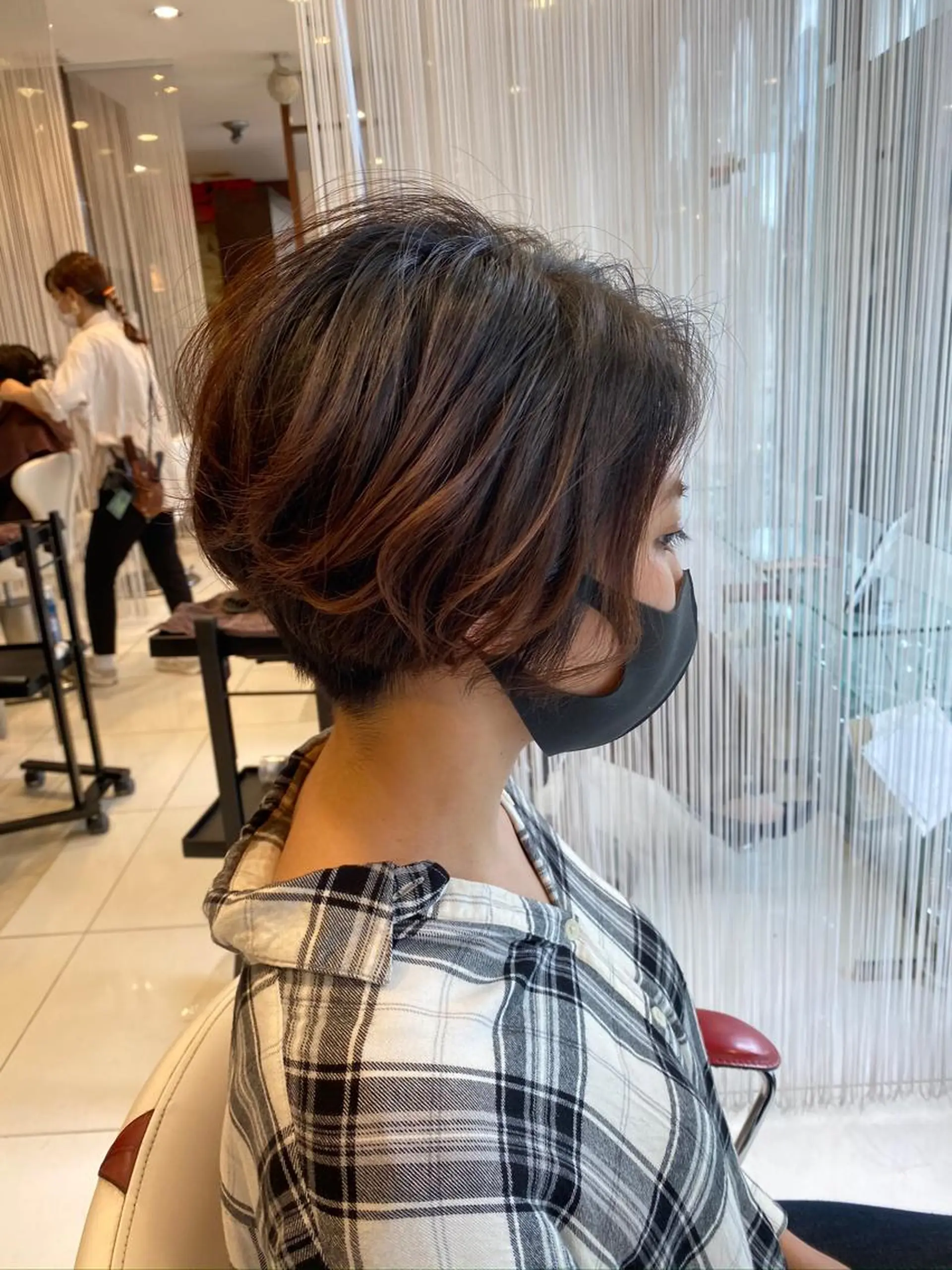 ショート パーマ ショートヘアはお任せ 冨樫真未のヘアスタイル