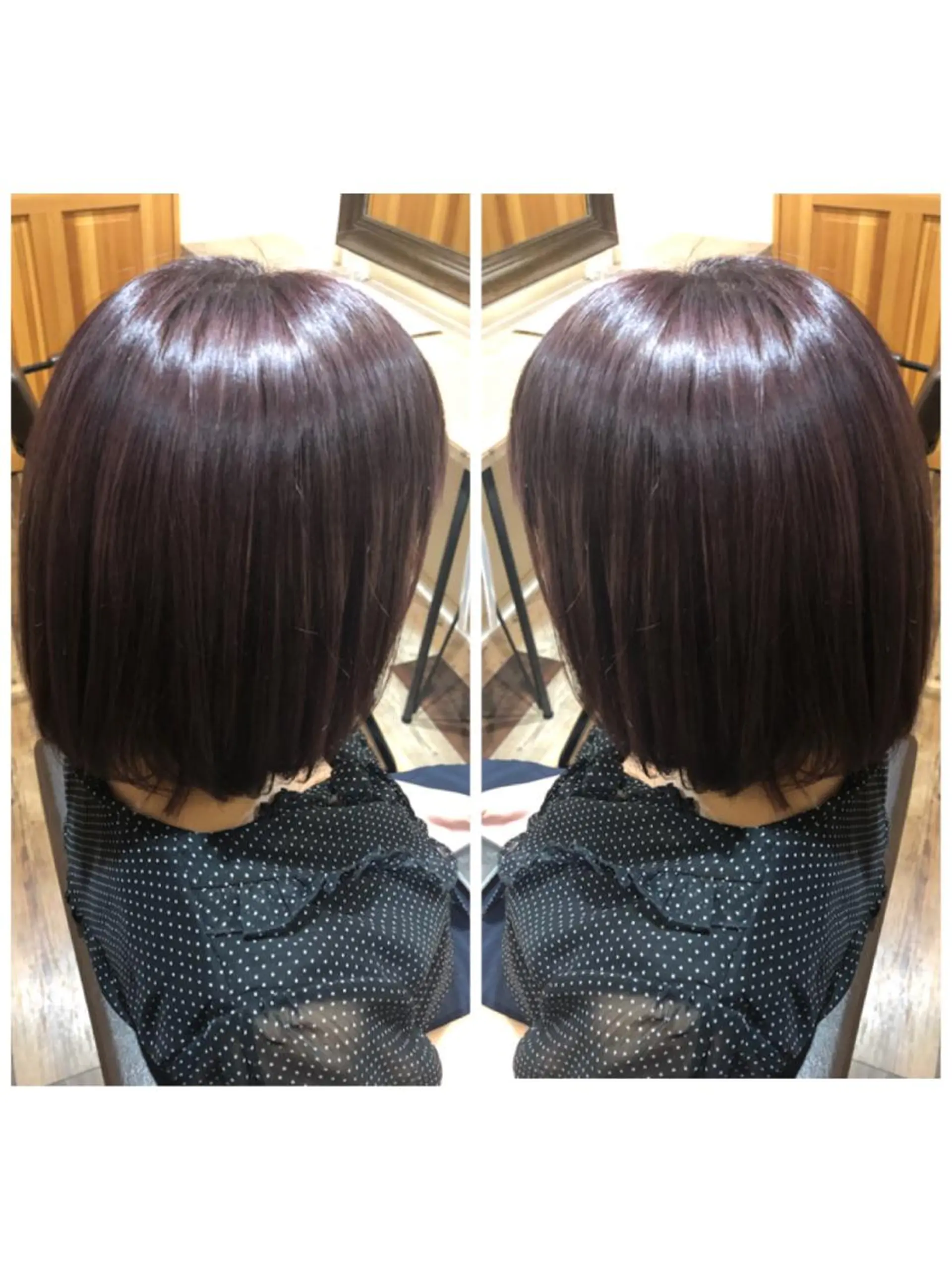 ミディアム カラー 品田 真里のヘアスタイル