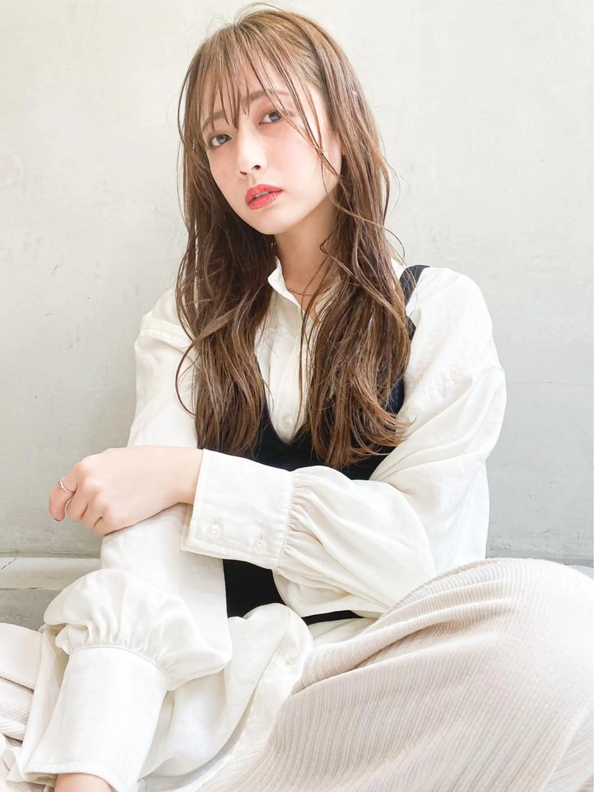 ロング カラー ヘアアレンジ アディクシーカラー ベージュカラー グレージュ ハイライトカラー イルミナカラー レイヤーカット/艶髪 🎀笠原 優花🎀のヘアスタイル