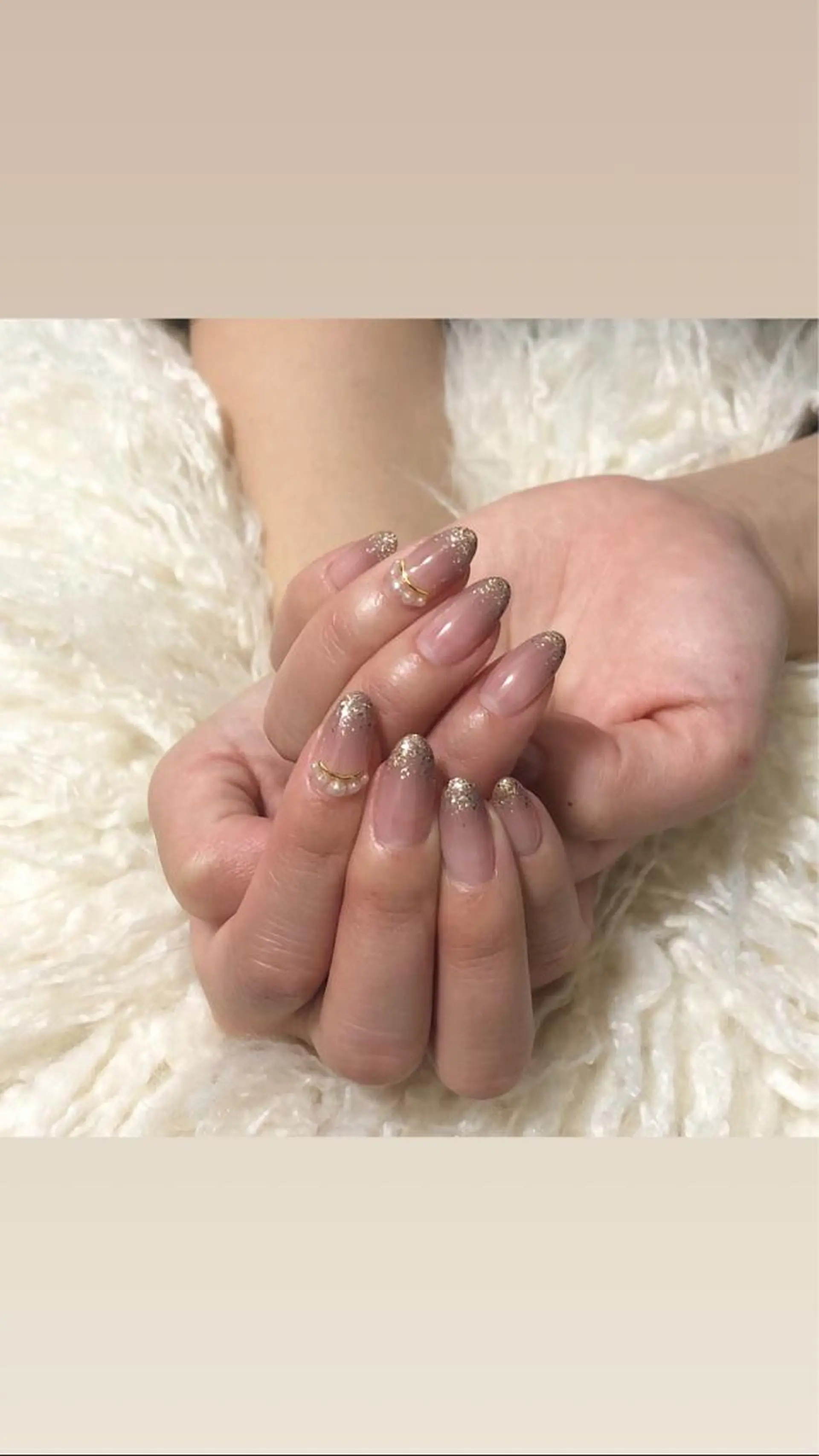 ロング ネイル グラデーション ラメ(グリッター) ハンドネイル T. Kasumiのネイルデザイン