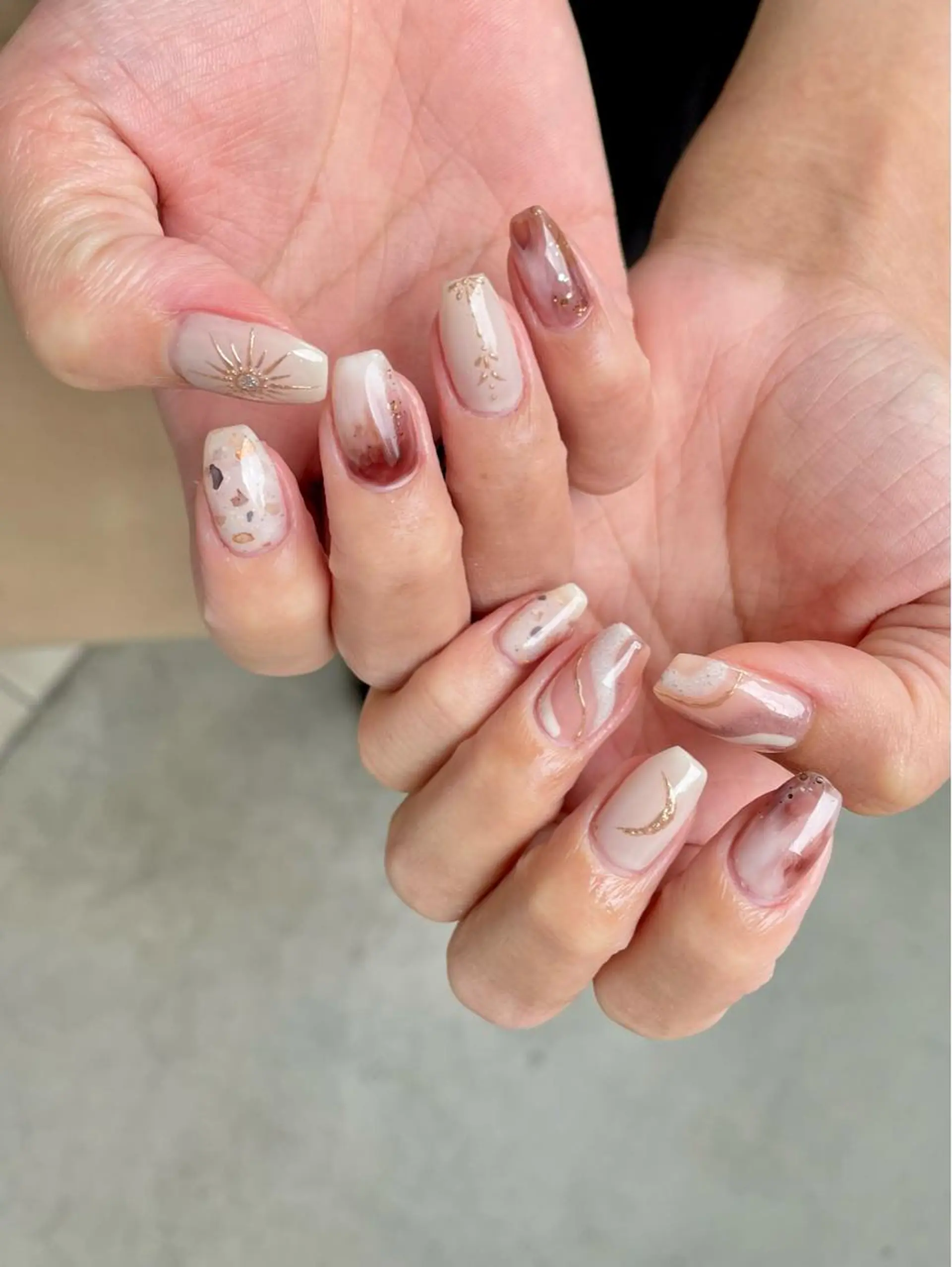 ネイル ハンドネイル Radia bykaonailsのネイルデザイン