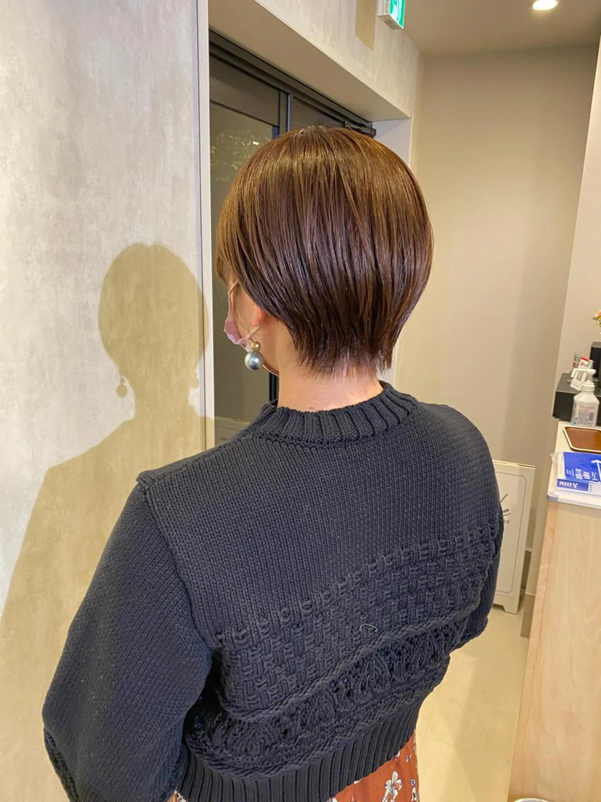 ショート カラー ベージュカラー ショートヘア カット ヘアカラー トリートメント ボブ/縮毛矯正/ レイヤー/塚田のヘアスタイル