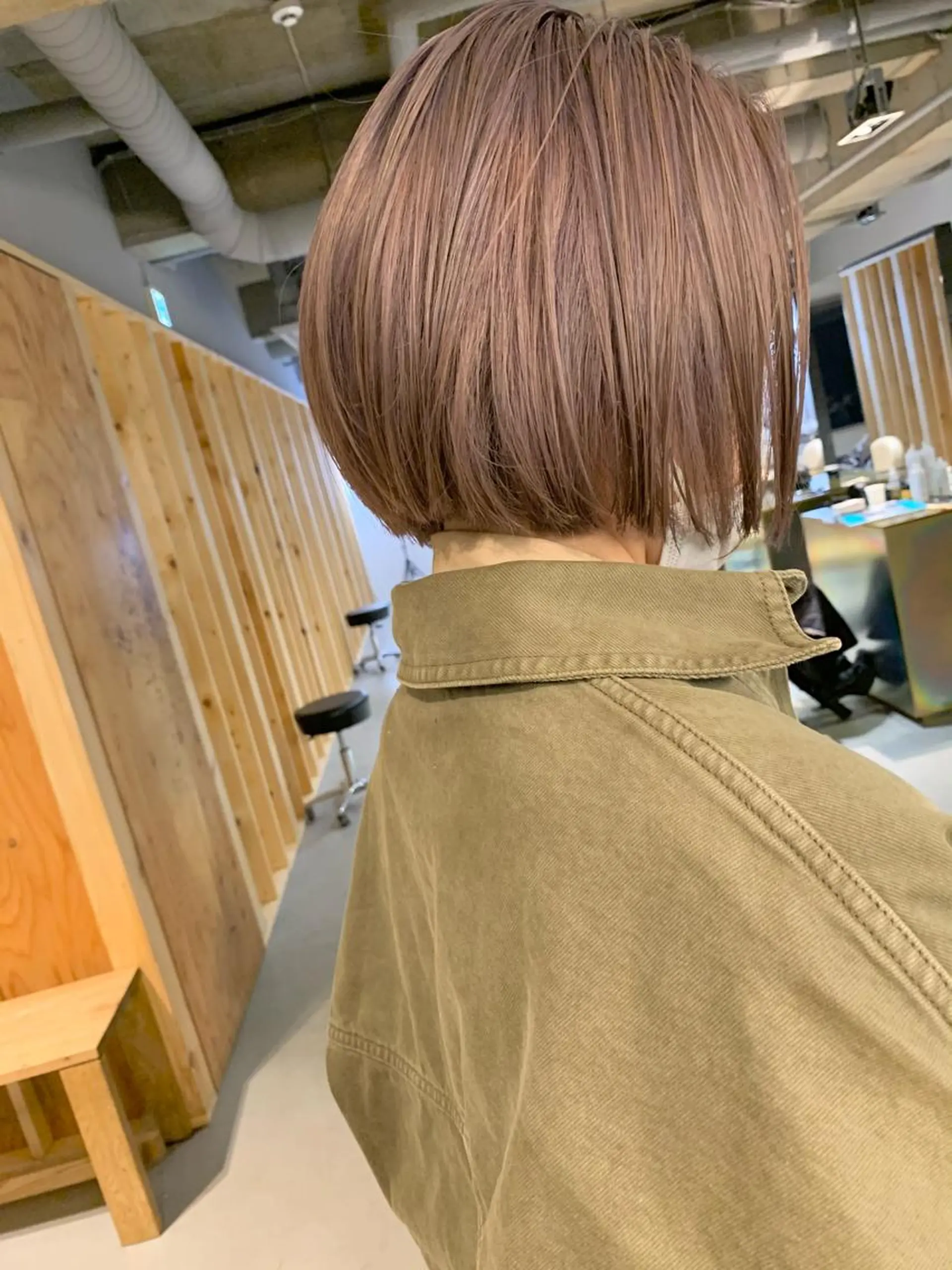 ショート カラー ベージュカラー ラベンダーカラー ラベンダーベージュ tension 【テンション】のヘアスタイル