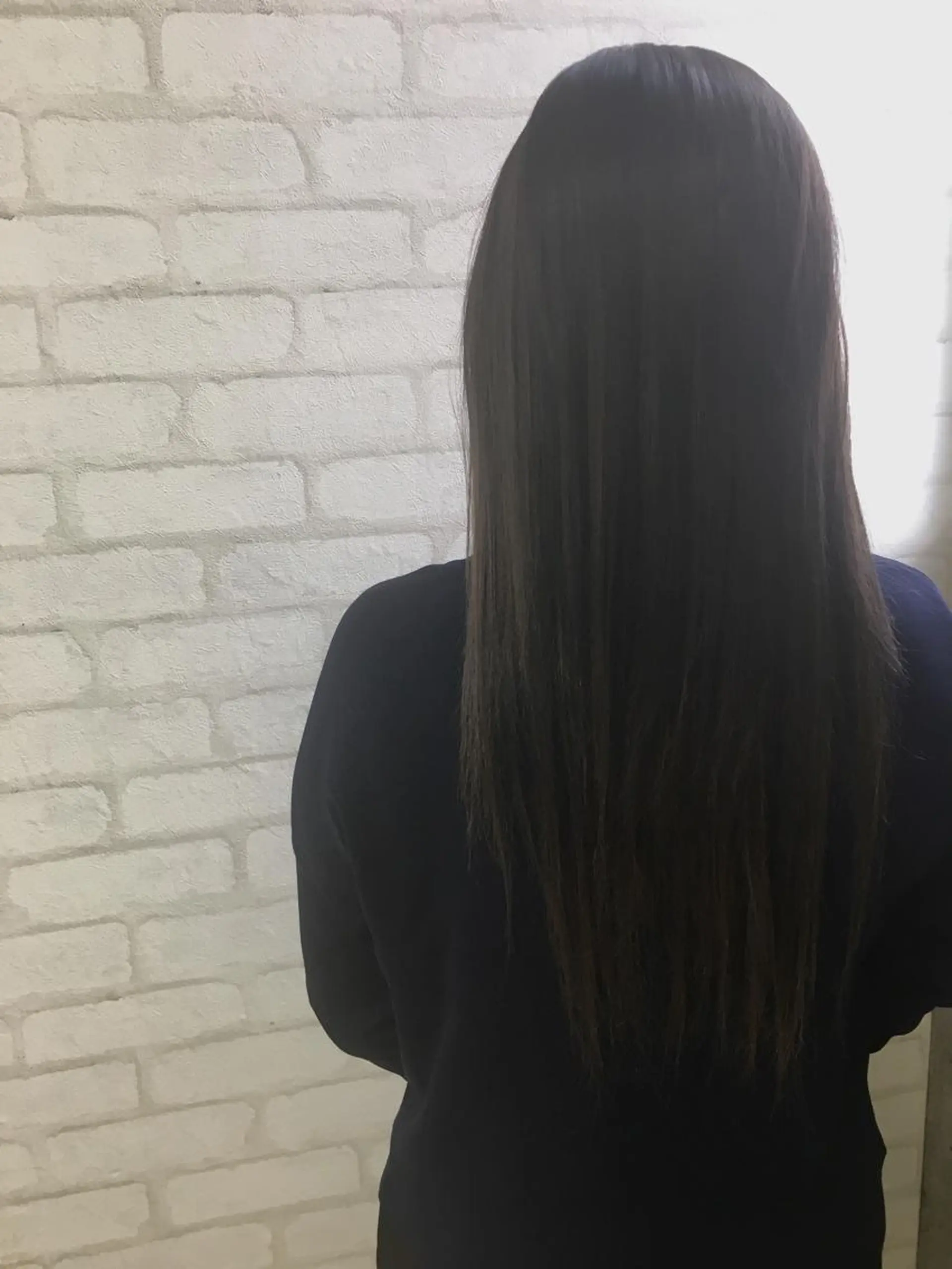 ロング カラー アッシュ アッシュグレー カット ヘアカラー トリートメント brace 立花のヘアスタイル