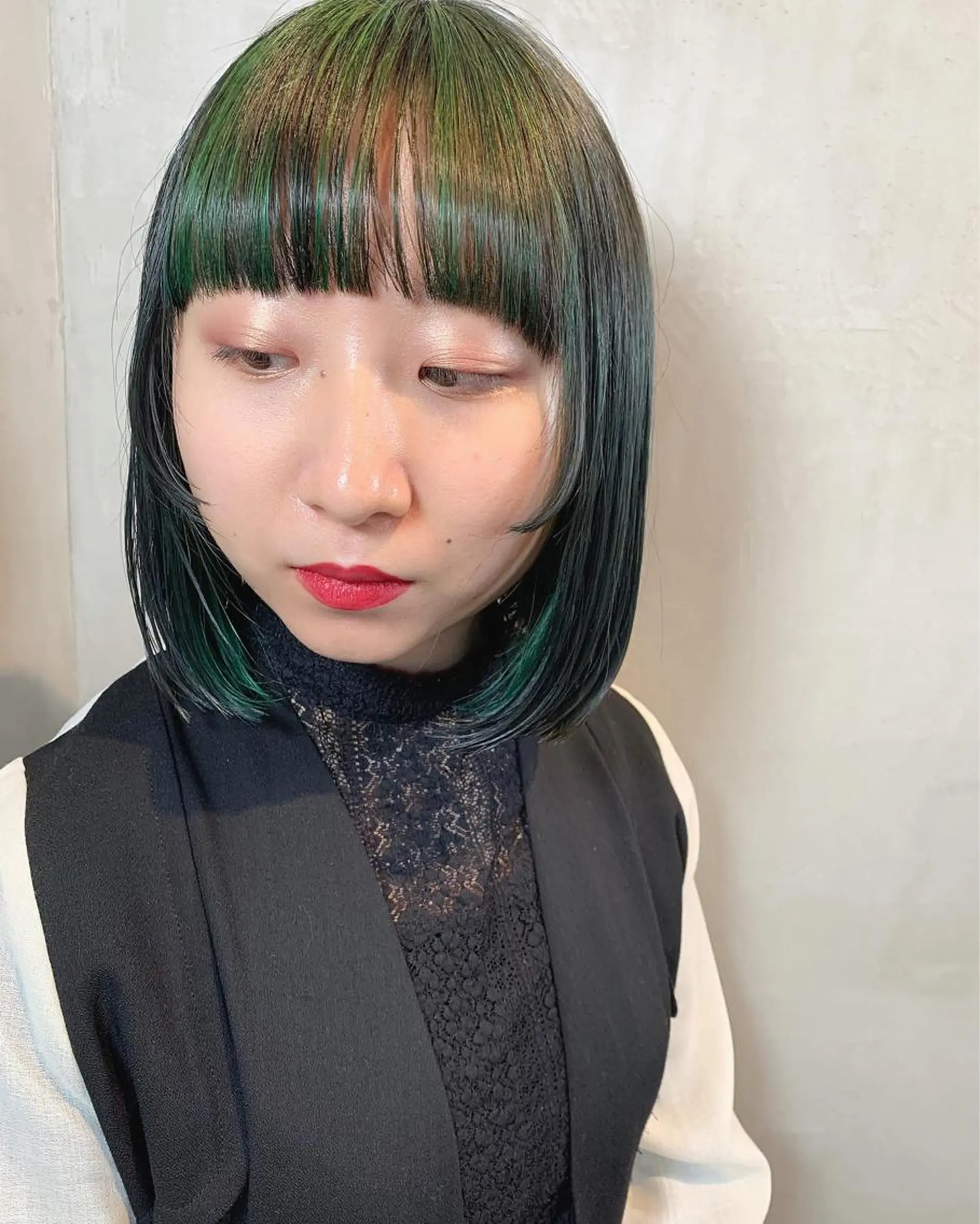 ミディアム カラー カット ヘアカラー トリートメント 優作 〜圧倒的信頼〜のヘアスタイル