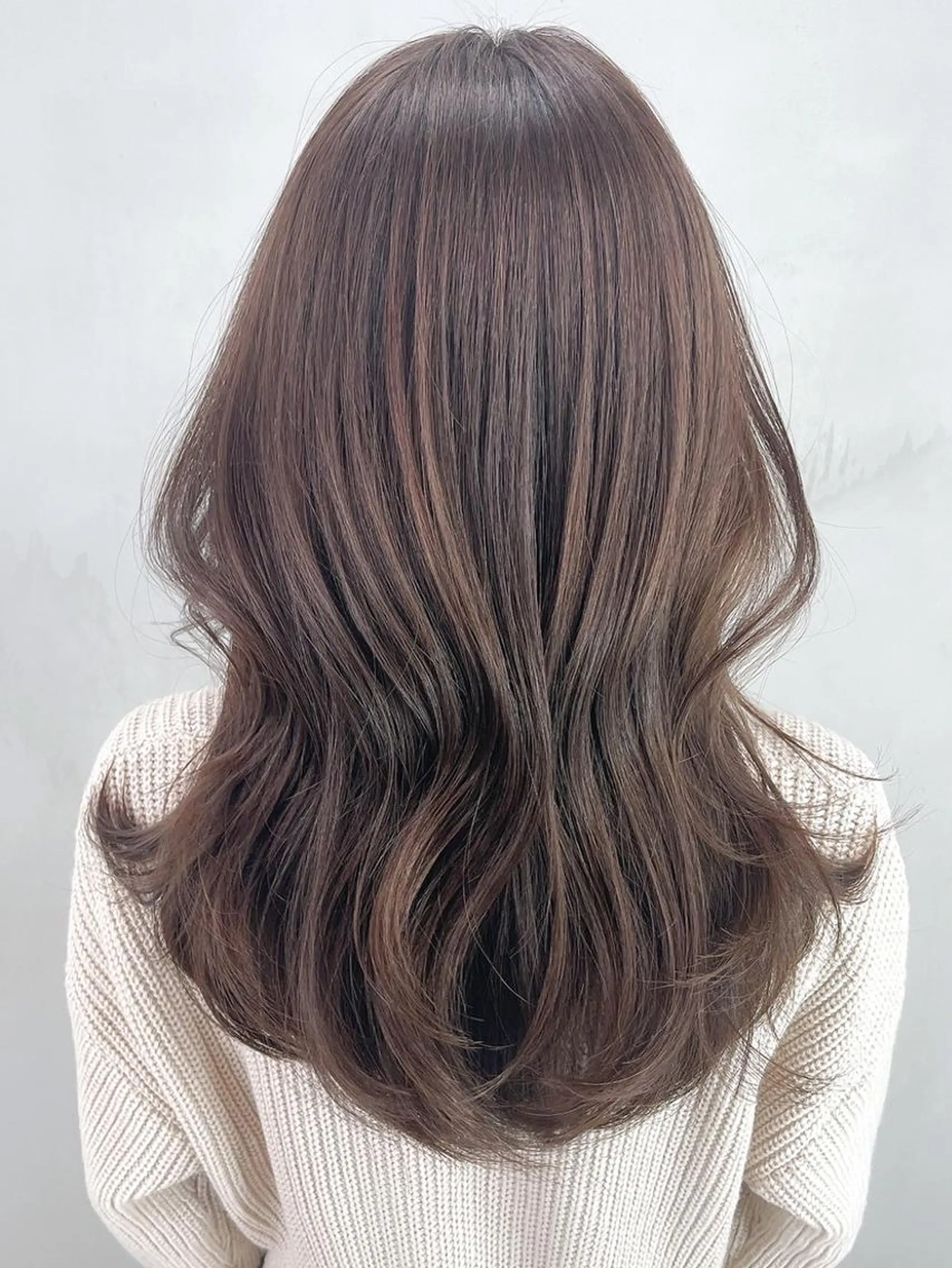 セミロング カラー パーマ ヘアアレンジ 韓国風ヘア ITbyALBUM 藤沢店のヘアスタイル