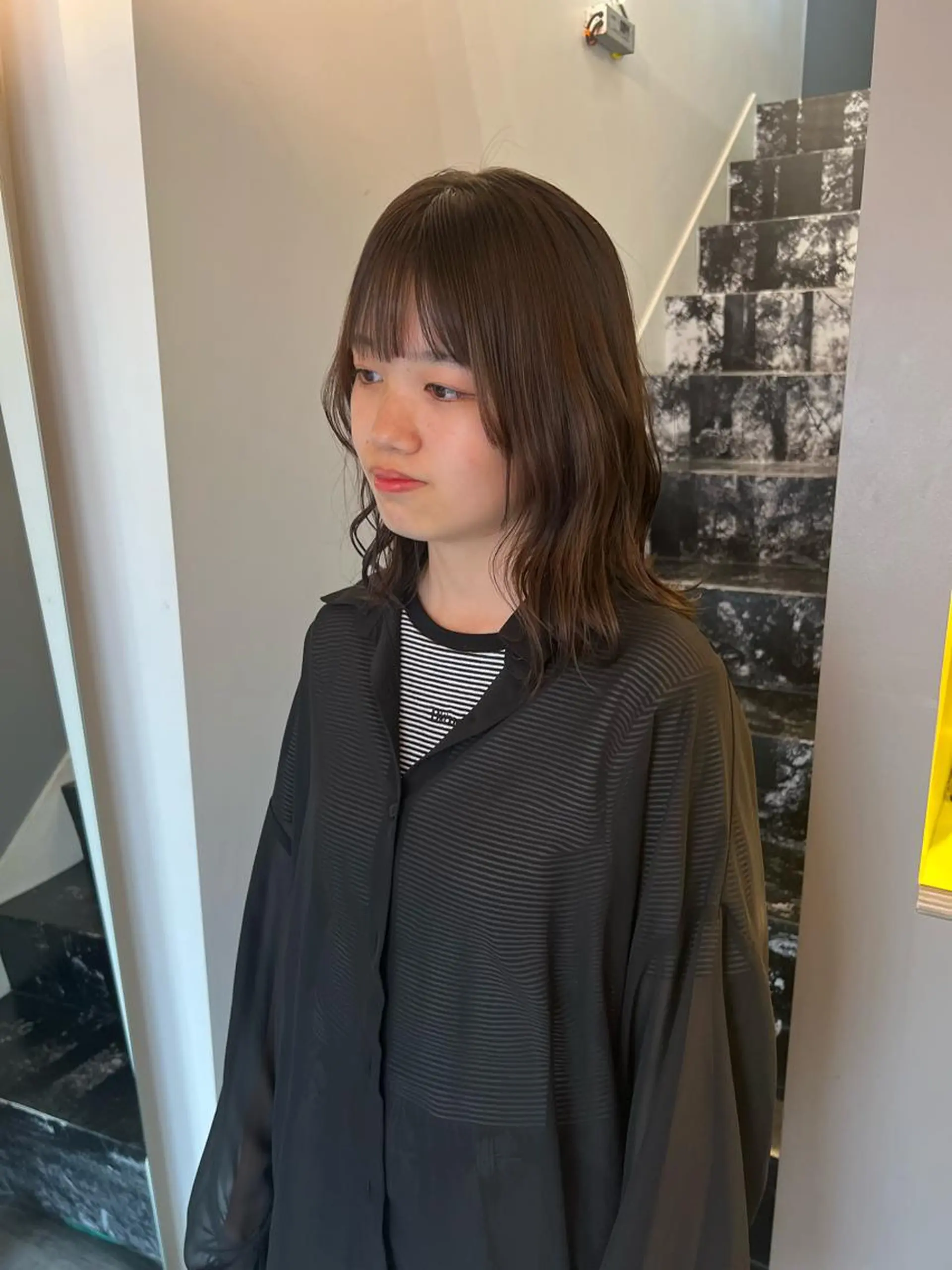 ミディアム ハイトーン/デザイン /ひさやのヘアスタイル