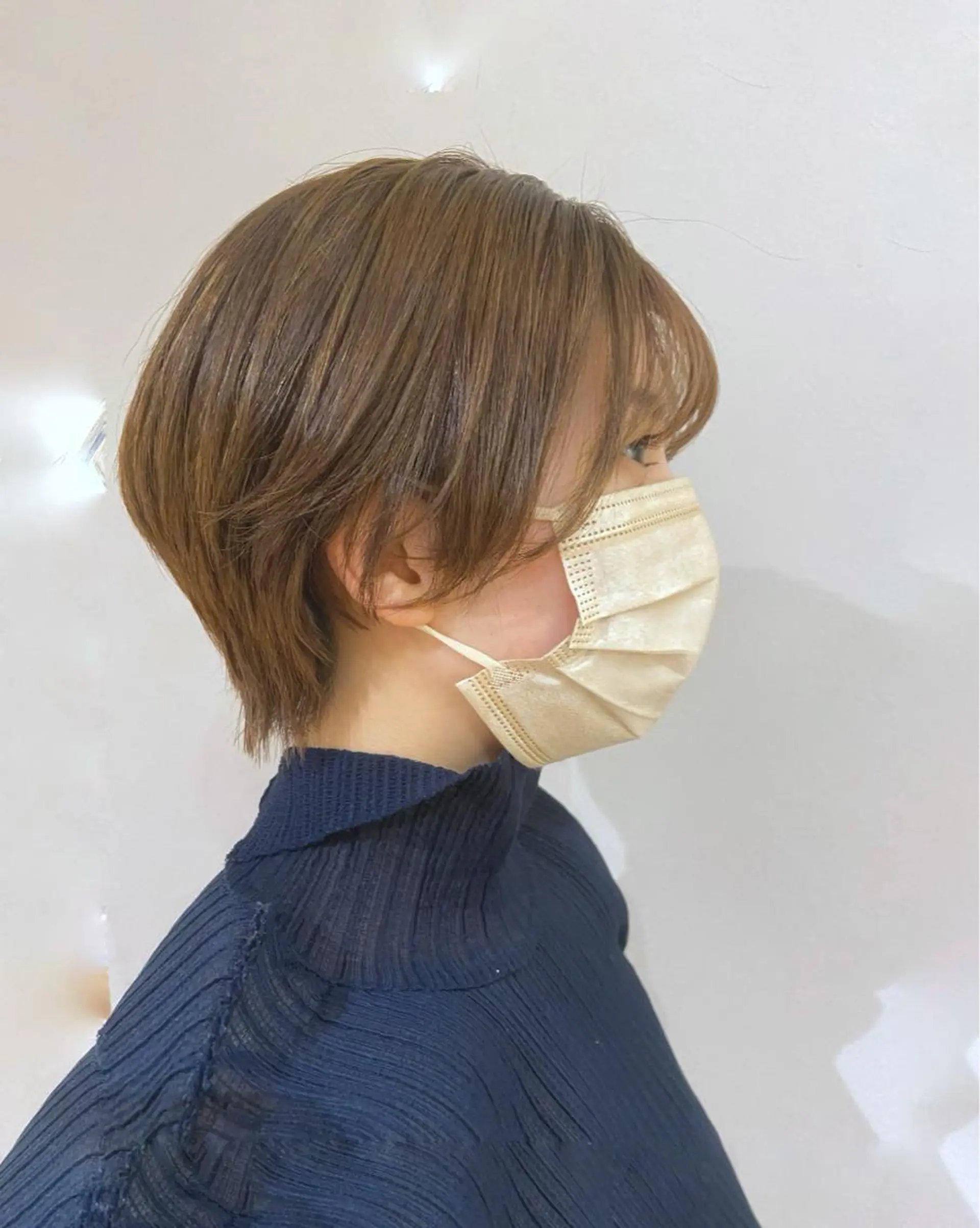 ショート カラー 透明感カラー イルミナカラー ショートヘア アメリラブヘアー 土屋　洋平のヘアスタイル