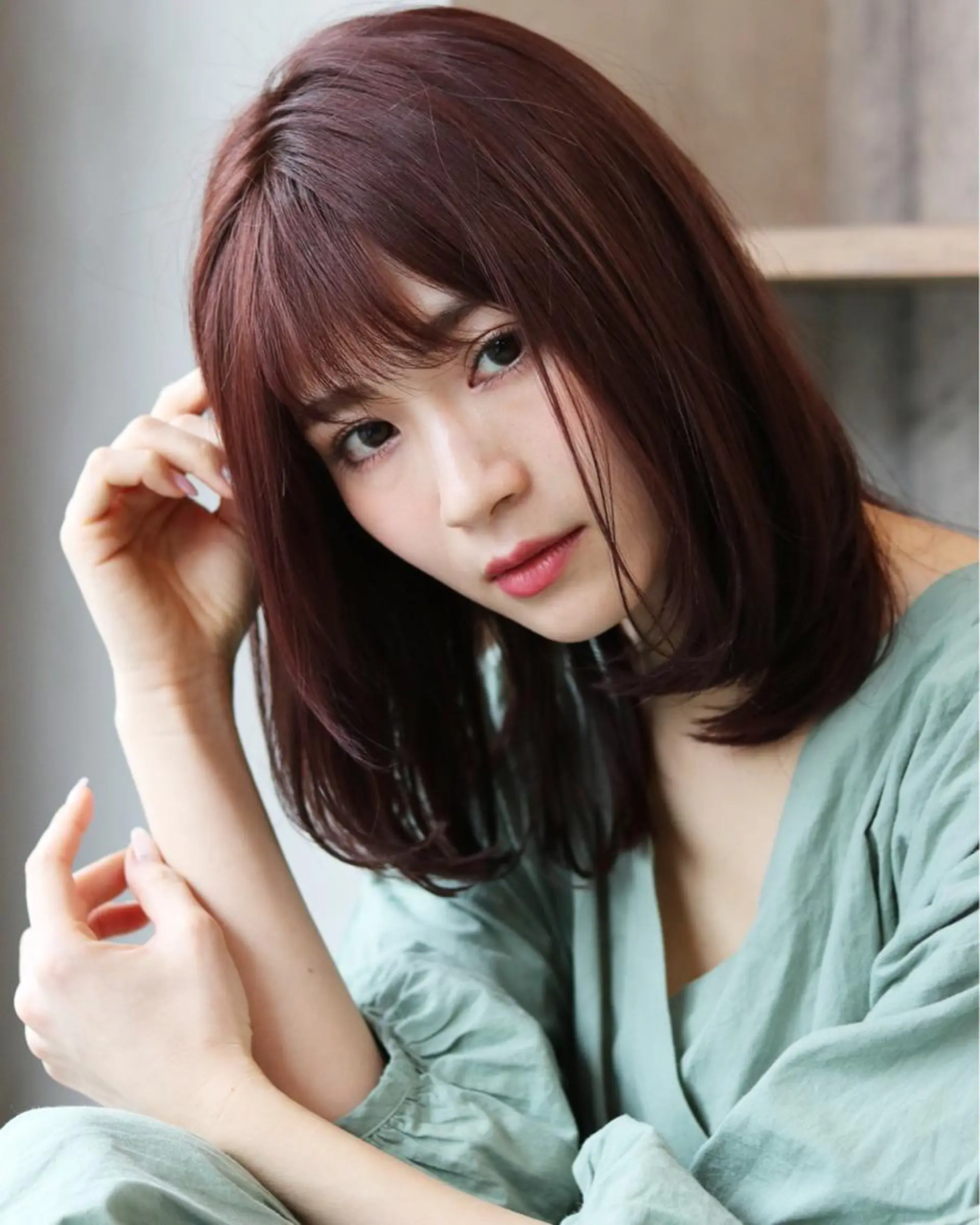 ミディアム カラー Crystal 船橋のヘアスタイル