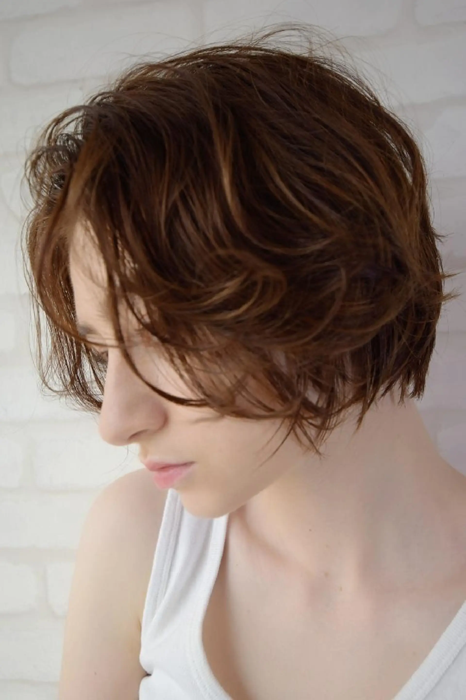 ショート カラー パーマ ヘアアレンジ キッズ マツエク・マツパ ネイル イルミナカラー 外国人風カラー premier modelsのヘアスタイル