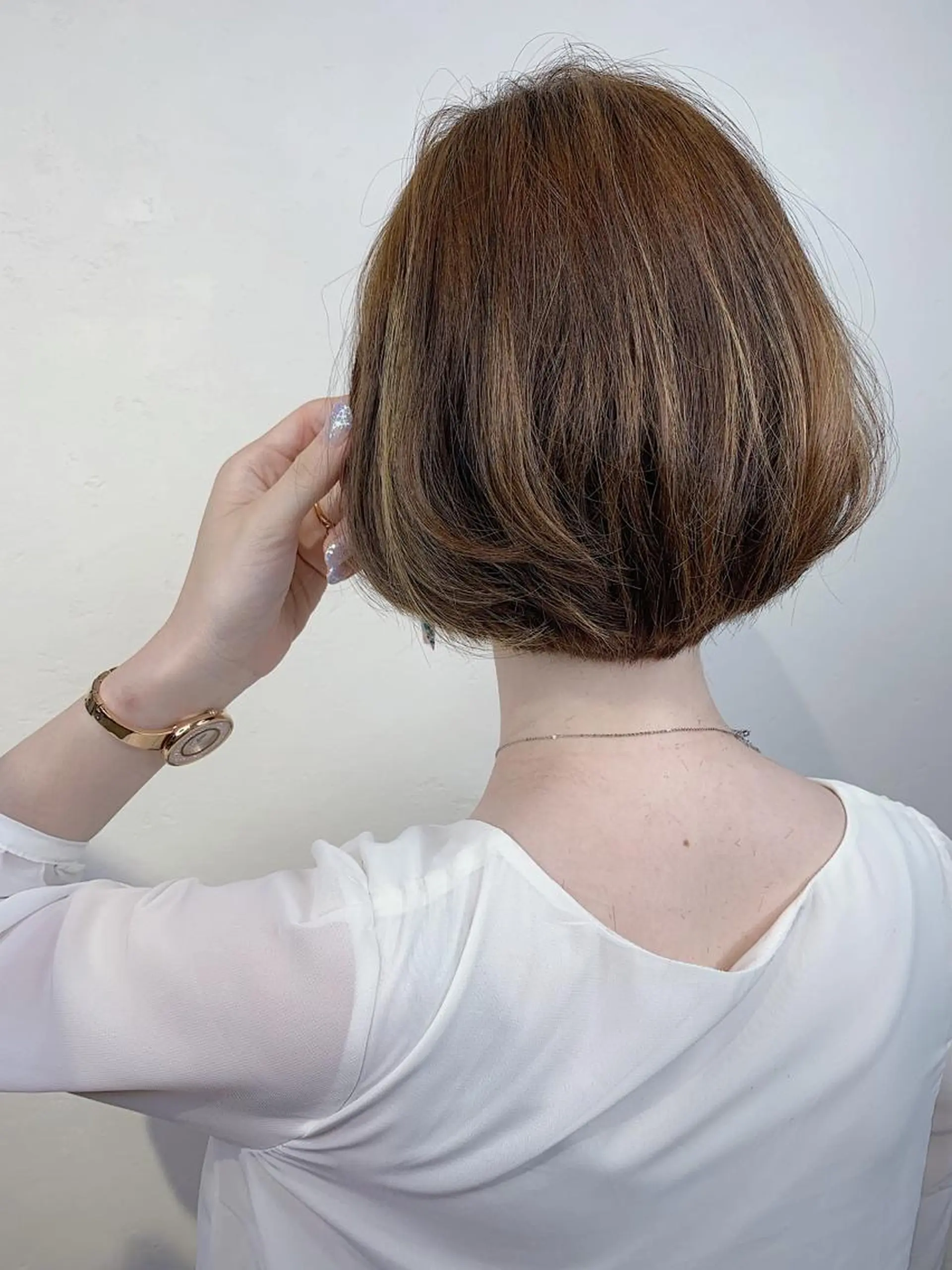 ショート カラー ベージュカラー _WHITE 天神店 YUMEKA🐻のヘアスタイル