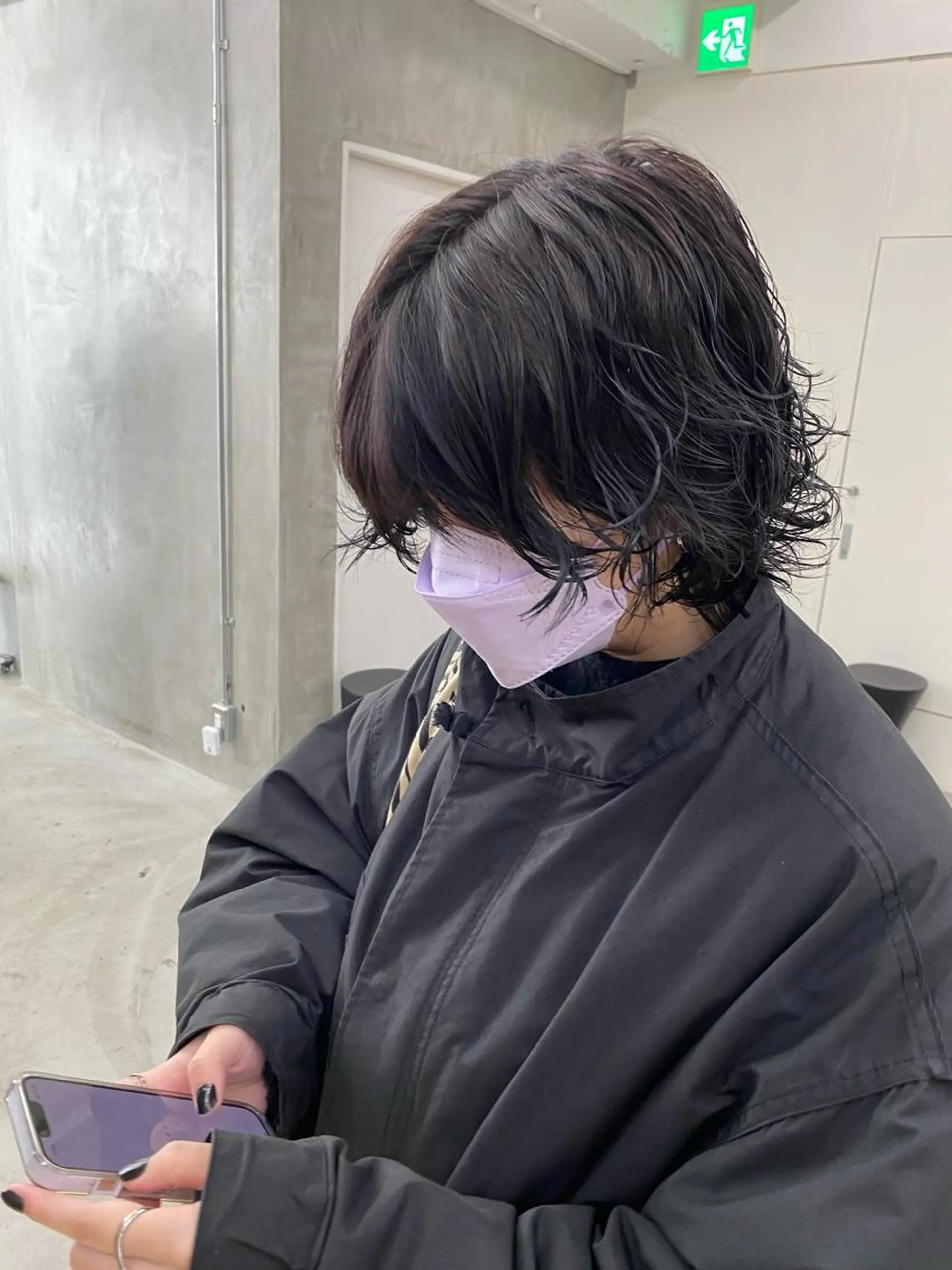 ミディアム カラー パーマ yiye 青山所属・無料カットモデル募集 🌱ひょうがのヘアスタイル