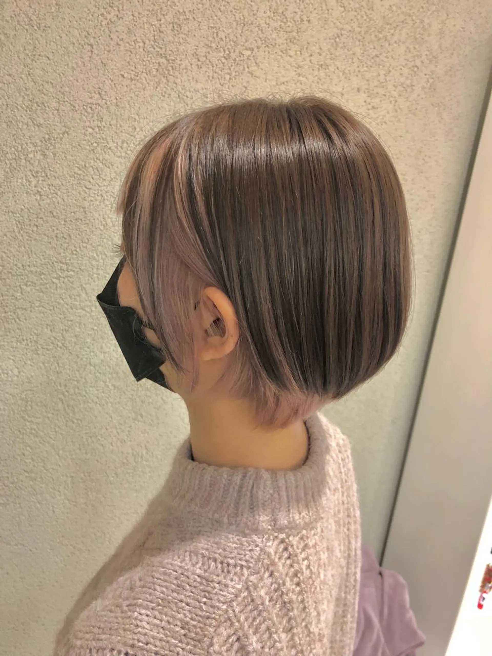 ショート カラー ブリーチ ヘアカラー 阿部 美咲のヘアスタイル