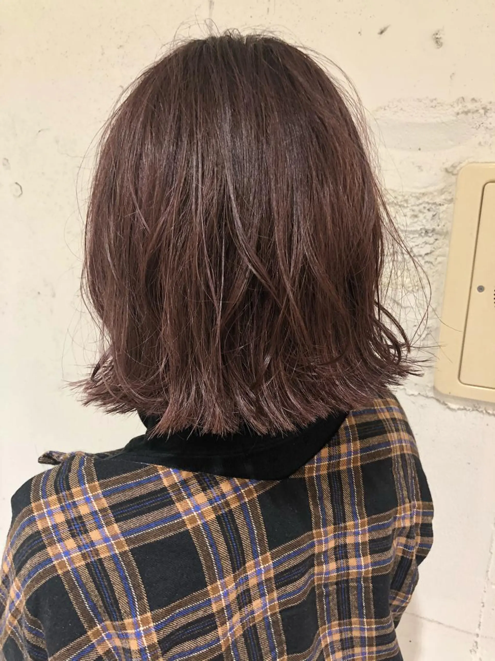 ショート パープルカラー フジサキ ケンのヘアスタイル
