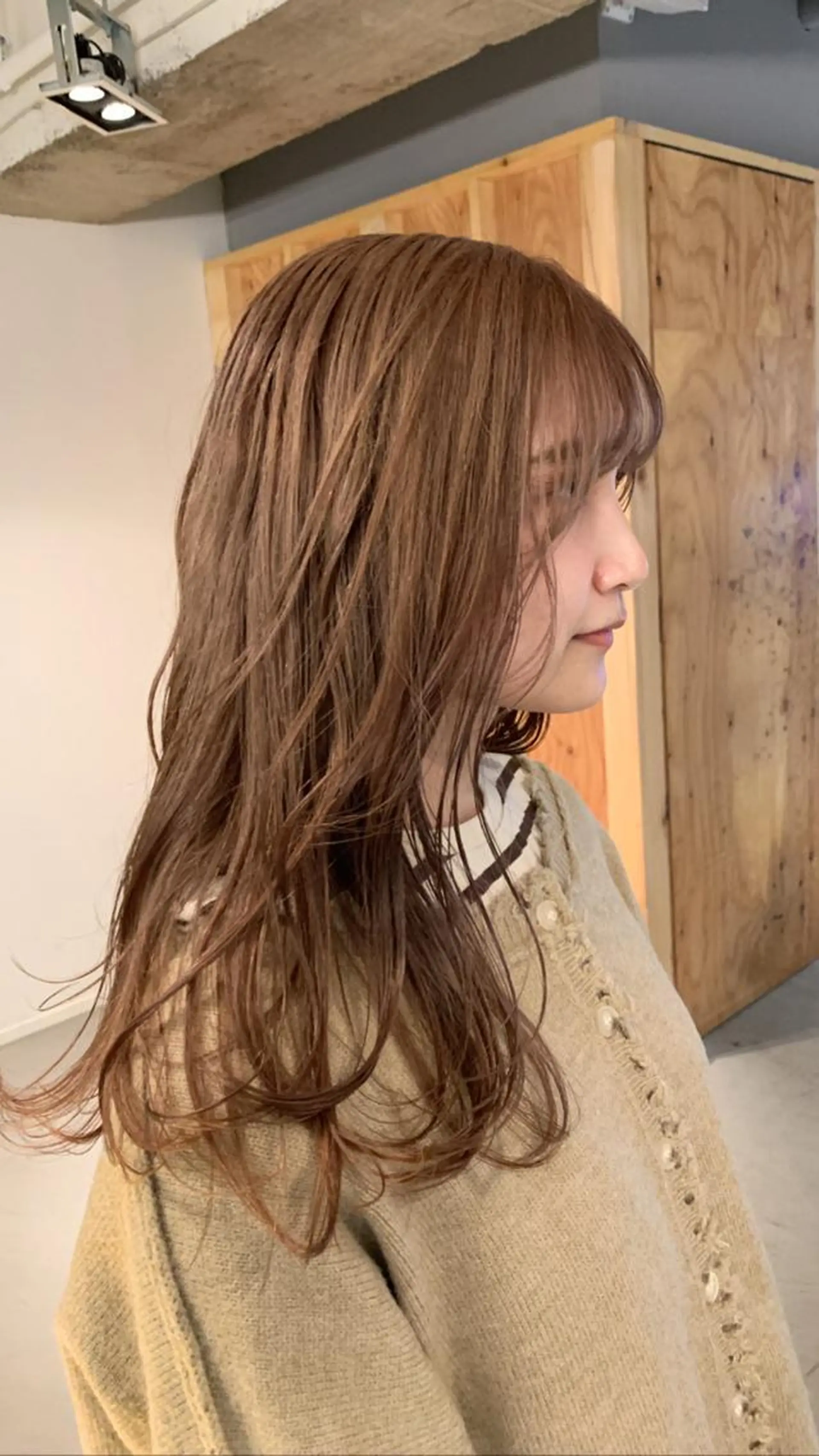 ミディアム カラー カット ヘアカラー トリートメント よしだ とおいのヘアスタイル