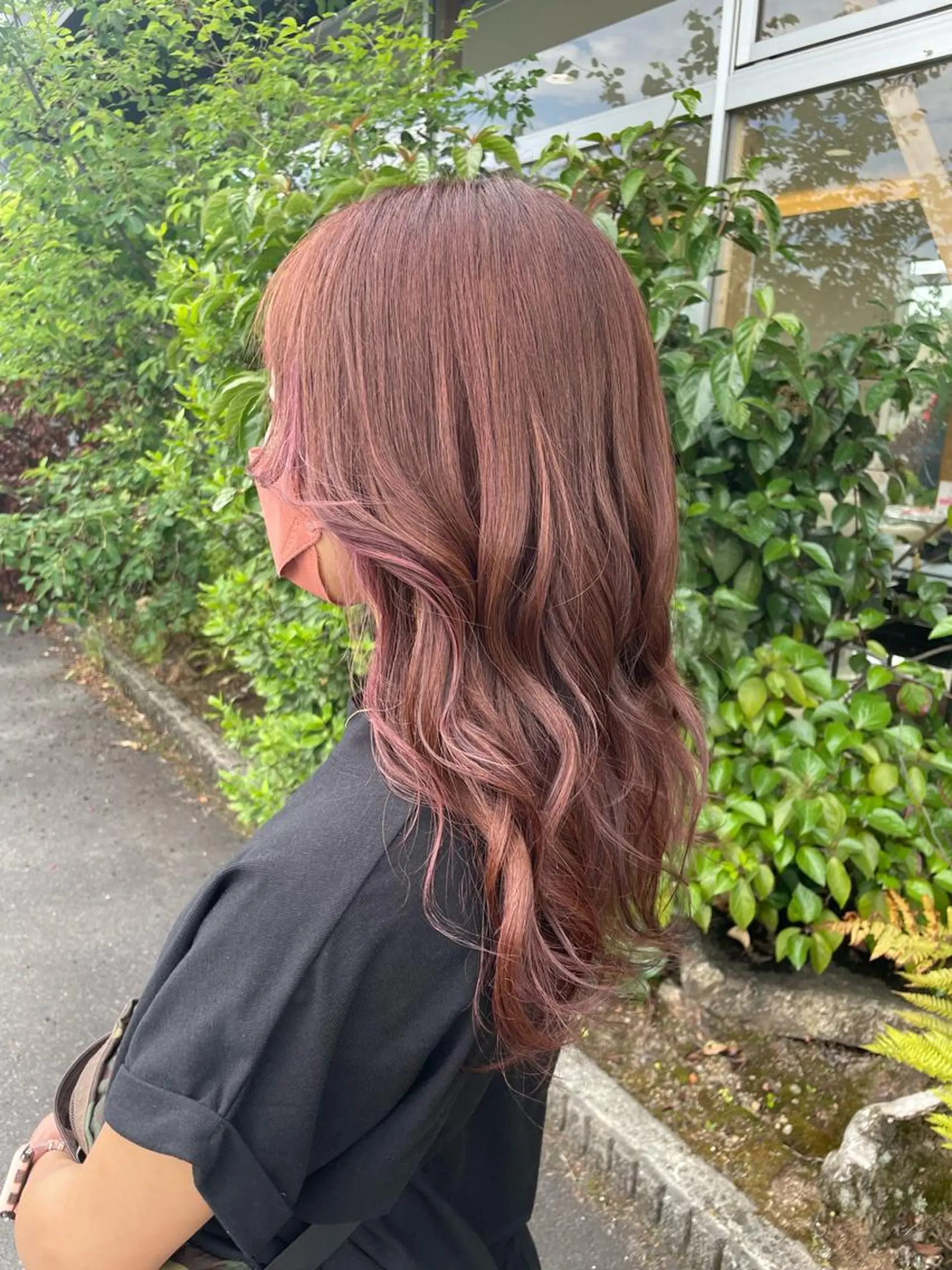 ロング カラー ヘアアレンジ ヘアカラー トリートメント like みやびのヘアスタイル