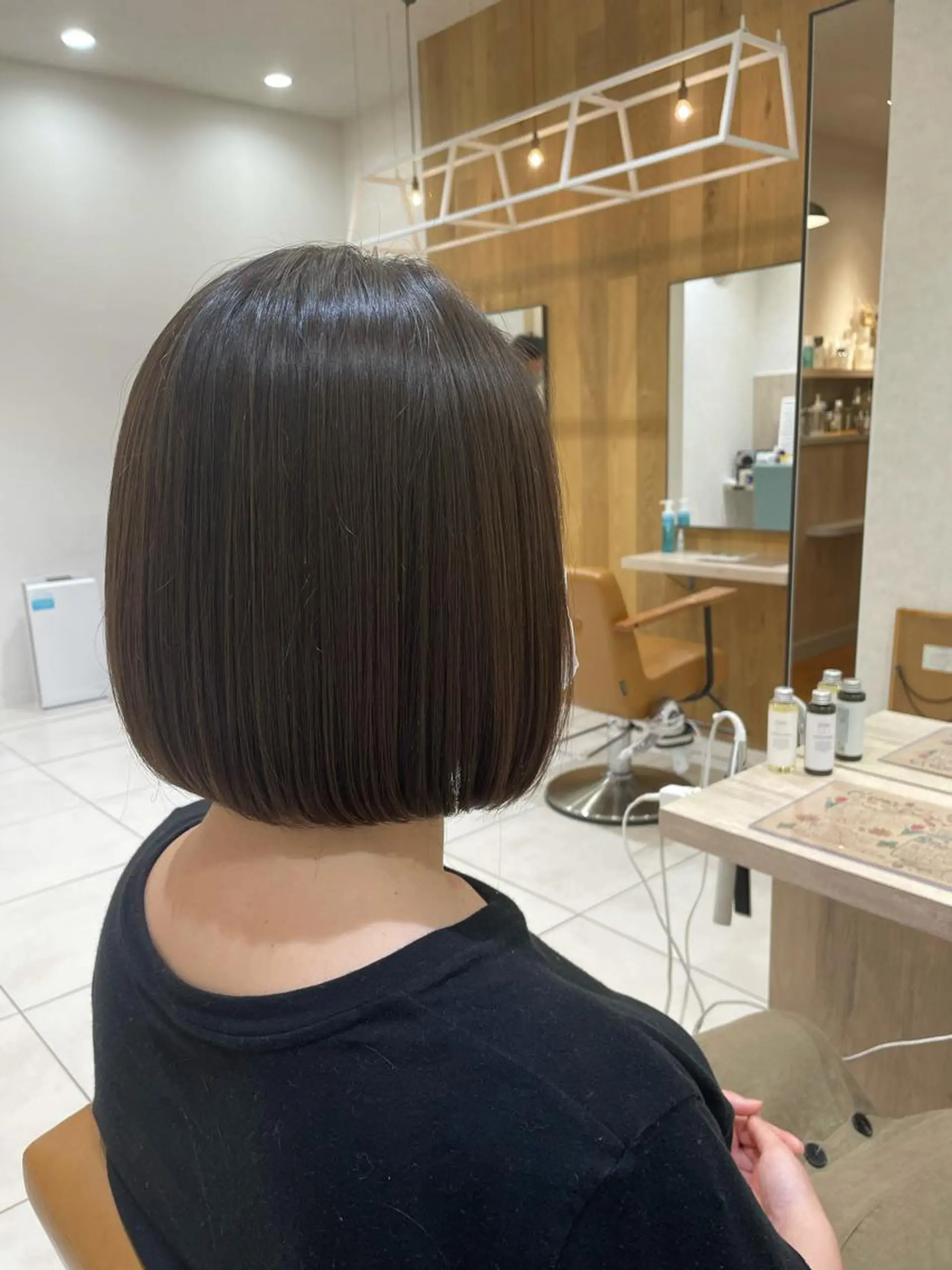 ミディアム ボブ 海老名で韓国風 HANA🎀のヘアスタイル