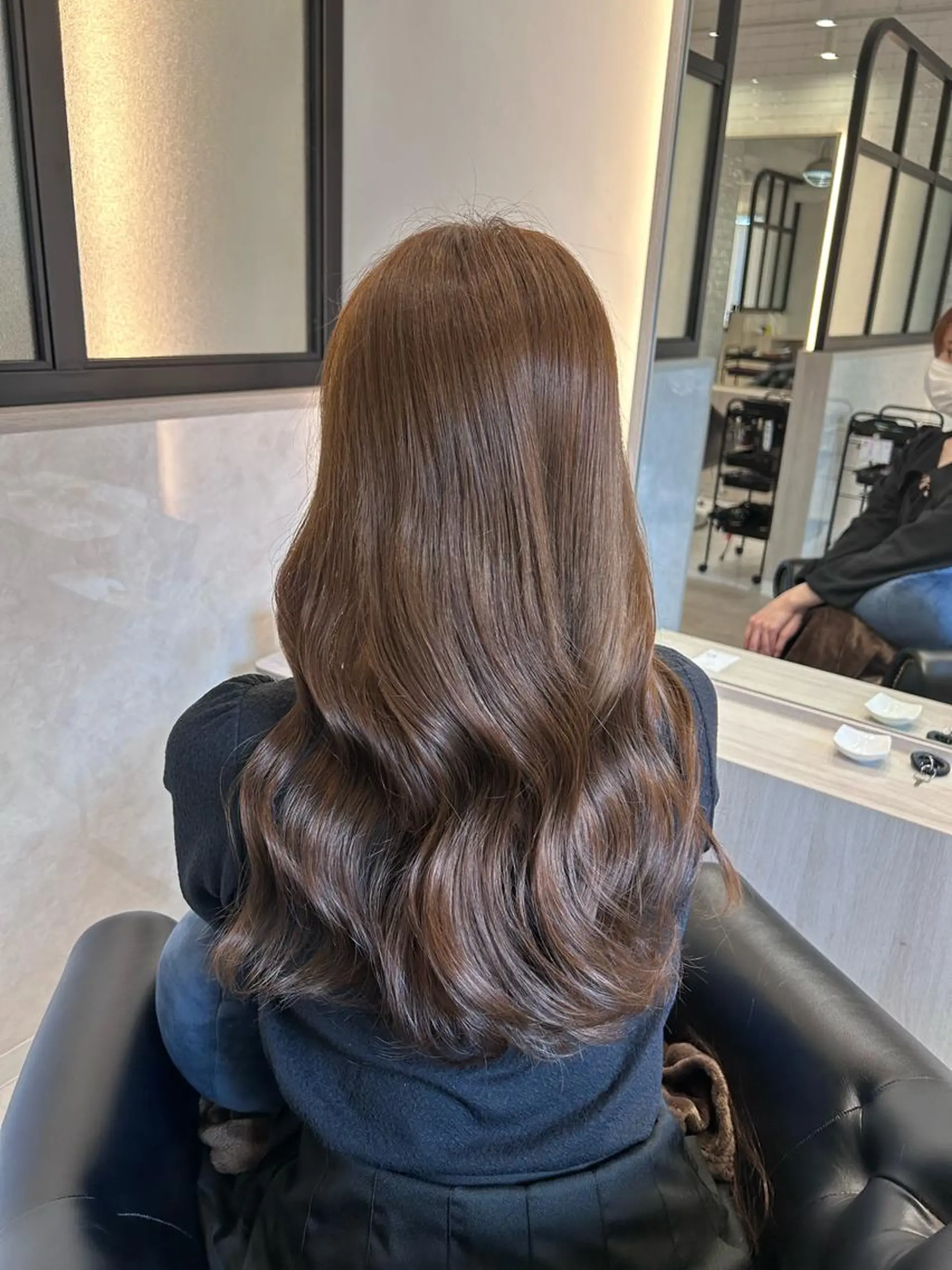 ロング カラー カット ヘアカラー トリートメント &chaLme   心斎橋所属・emi/髪質改善/ 韓国風/艶カラーのヘアスタイル