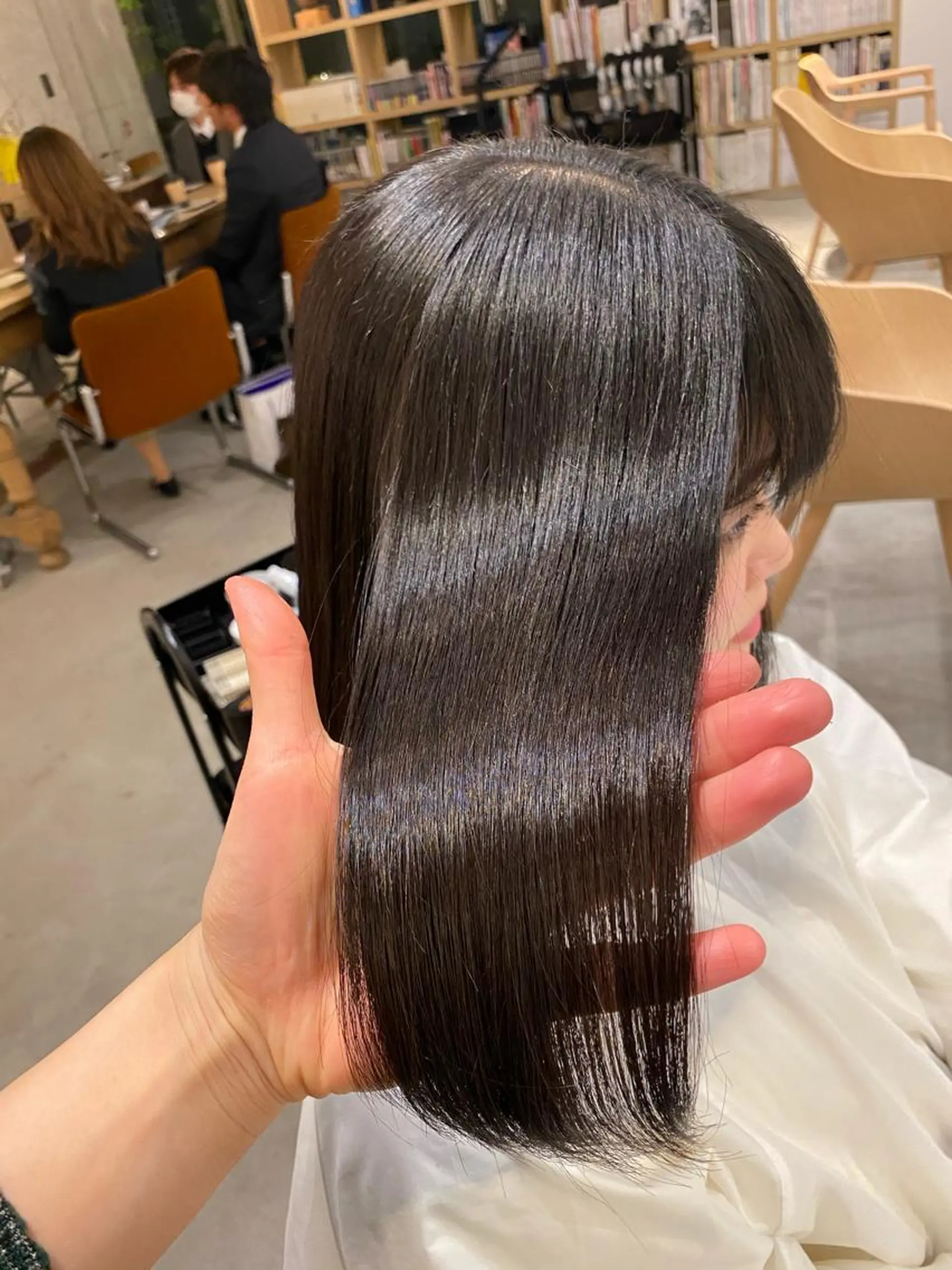 ミディアム 髪質改善 トリートメント 酸熱トリートメント 2＋1salon所属・cocoro /ショートヘア/ボブのヘアスタイル