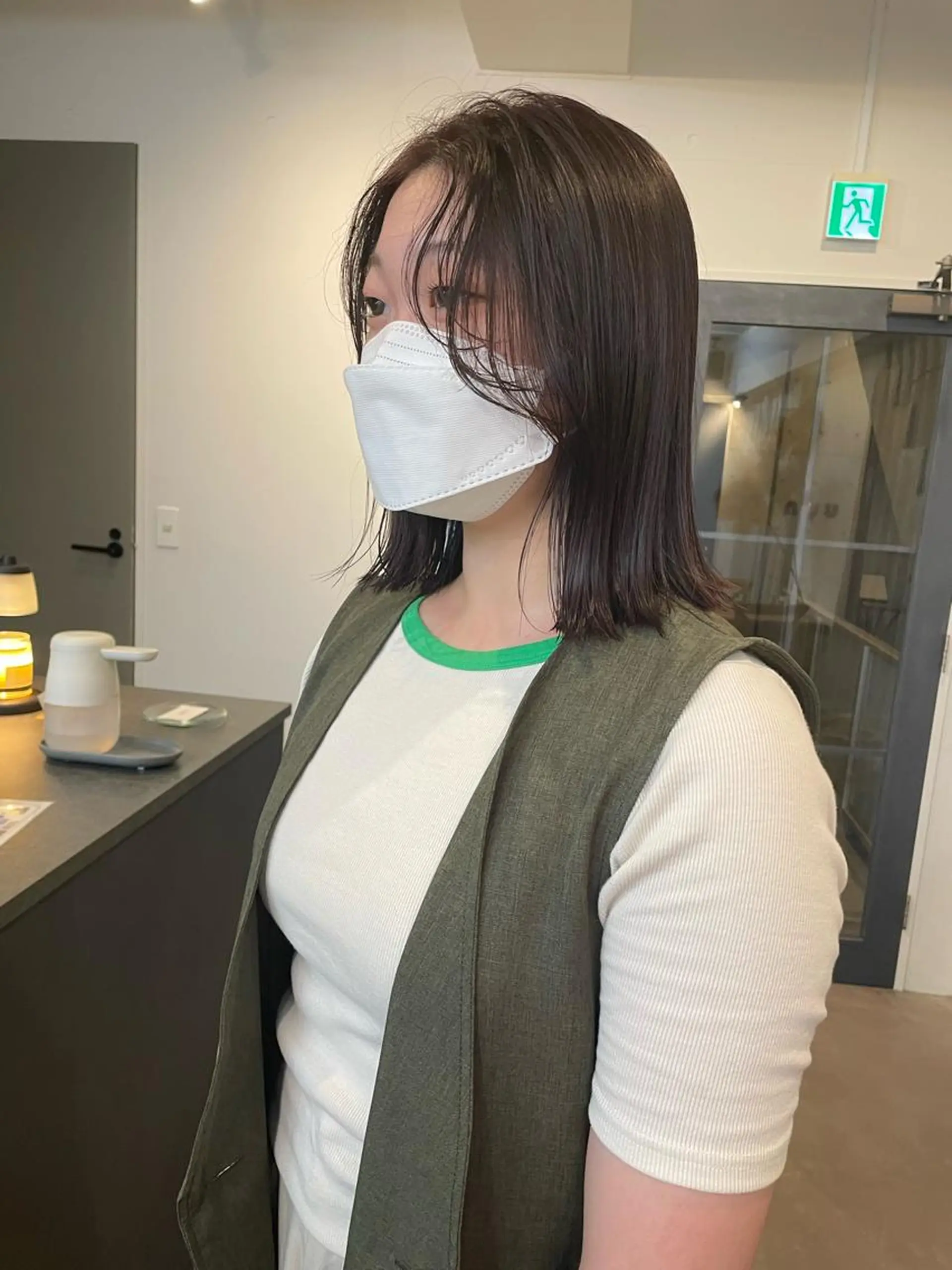 ミディアム 原 菜帆のヘアスタイル