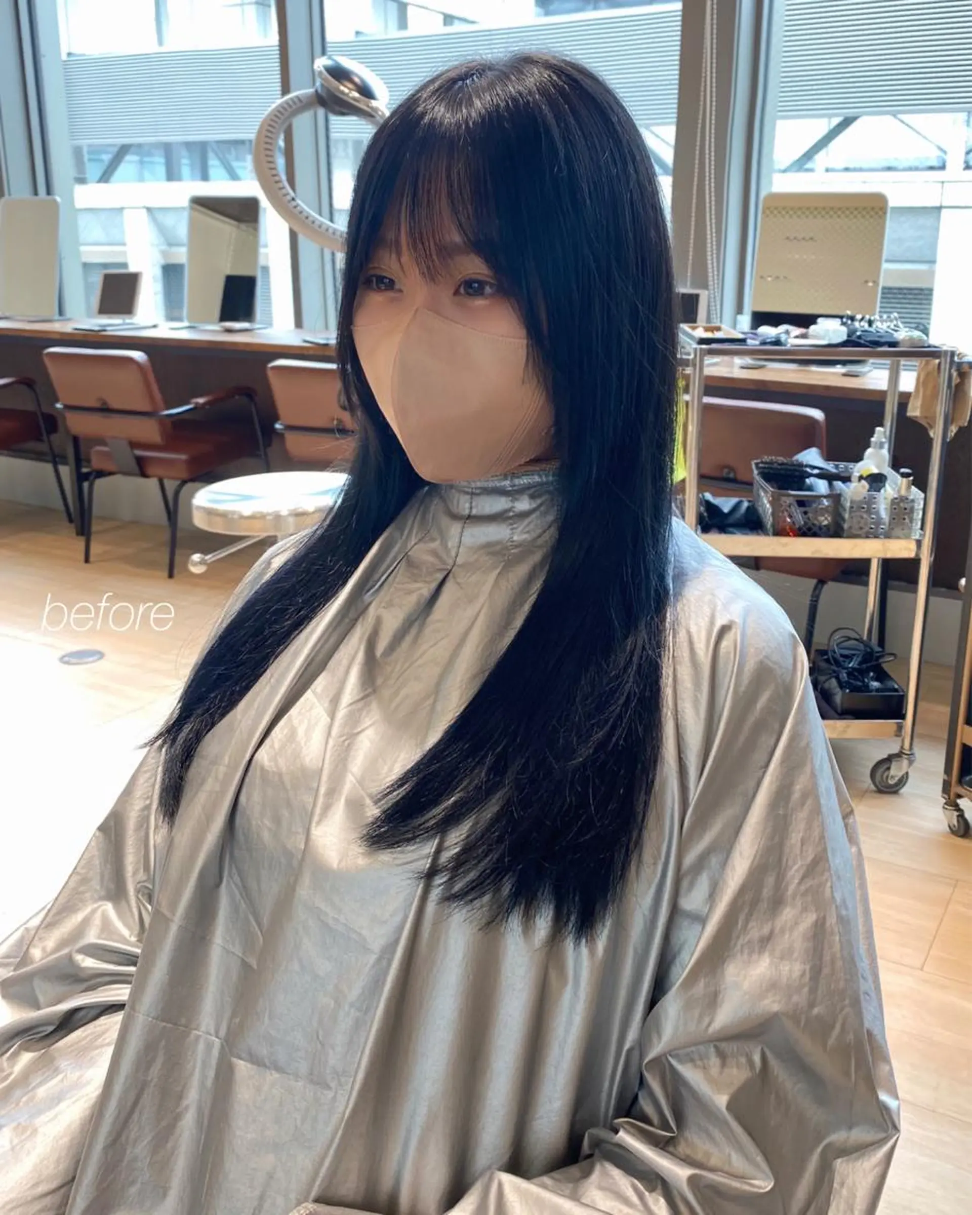 ロング カラー レイヤー/顔周り /透明感🩶高橋大のヘアスタイル