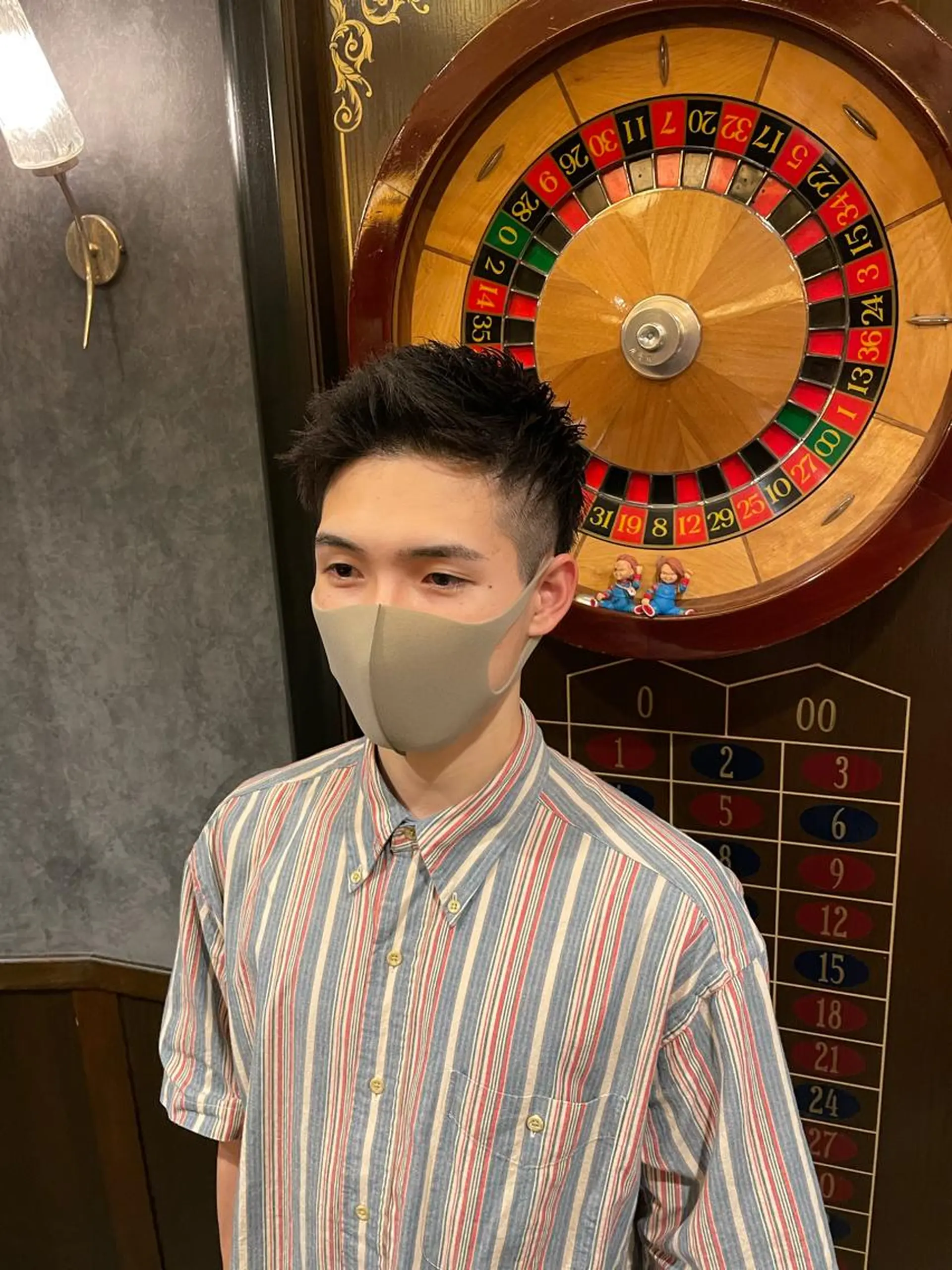 ショート メンズ ビジネス モヒカン カット指名No1漆原 聡のヘアスタイル