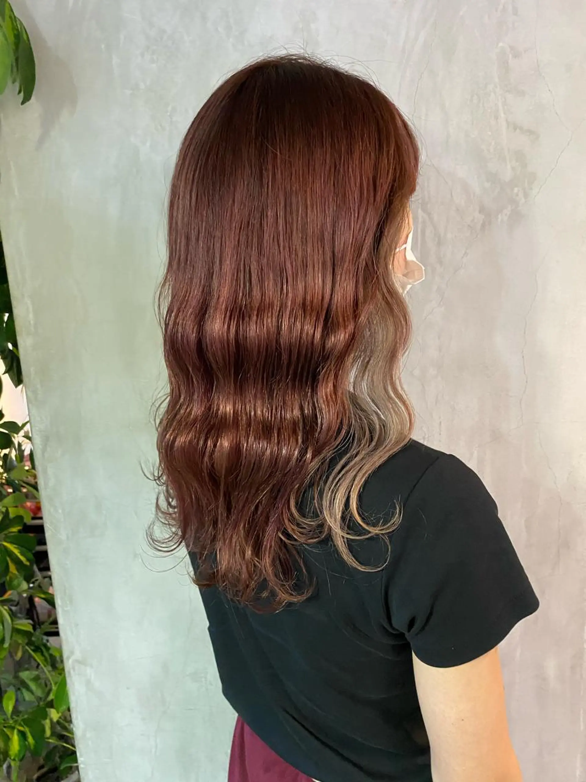 ロング カラー ヘアアレンジ ヘアカラー 切りっぱなしボブ/ デザインカラー店長のヘアスタイル