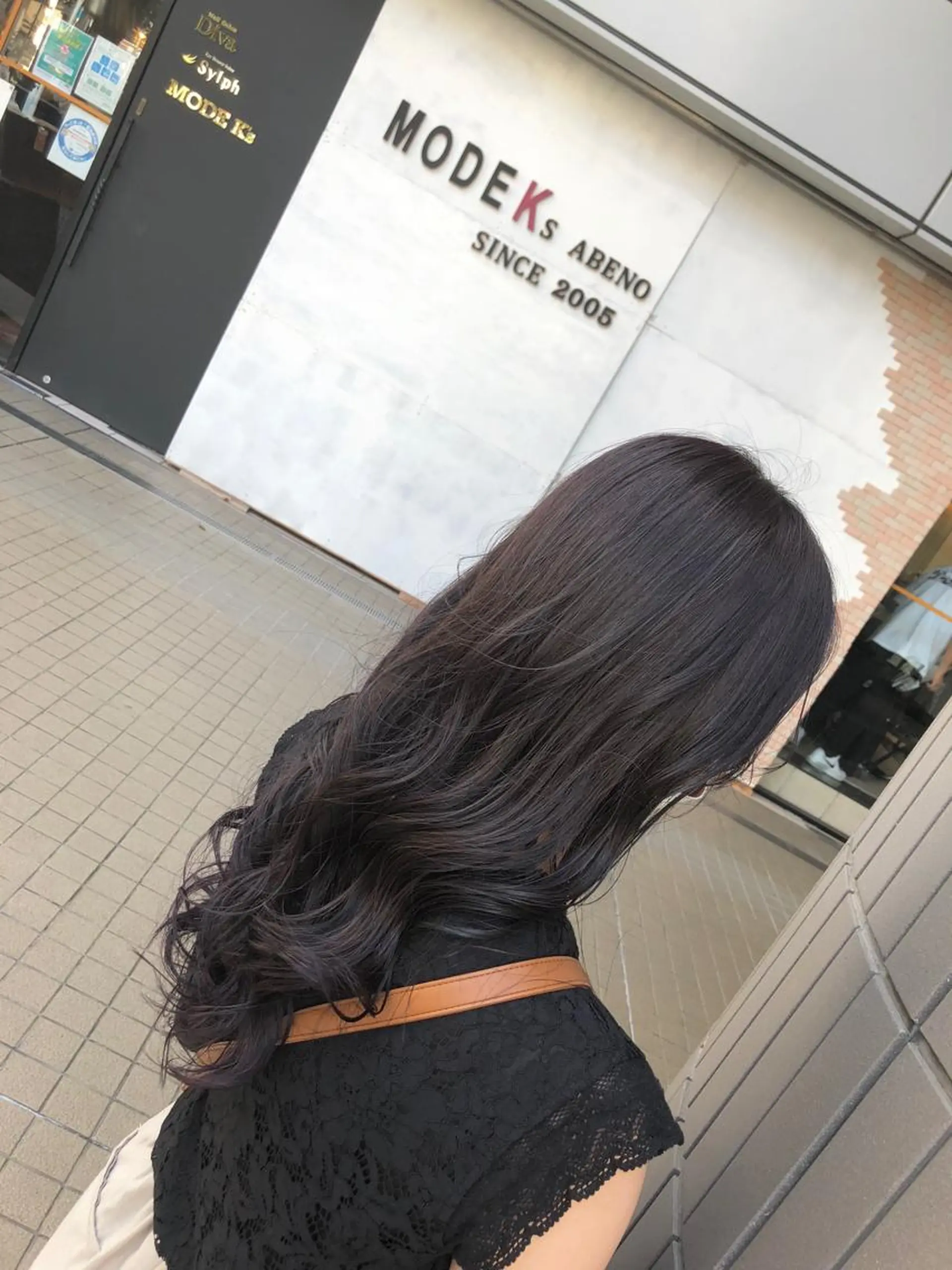 セミロング カラー ディープラベンダー ラベンダーカラー カット トリートメント SHAFT Ieiriのヘアスタイル