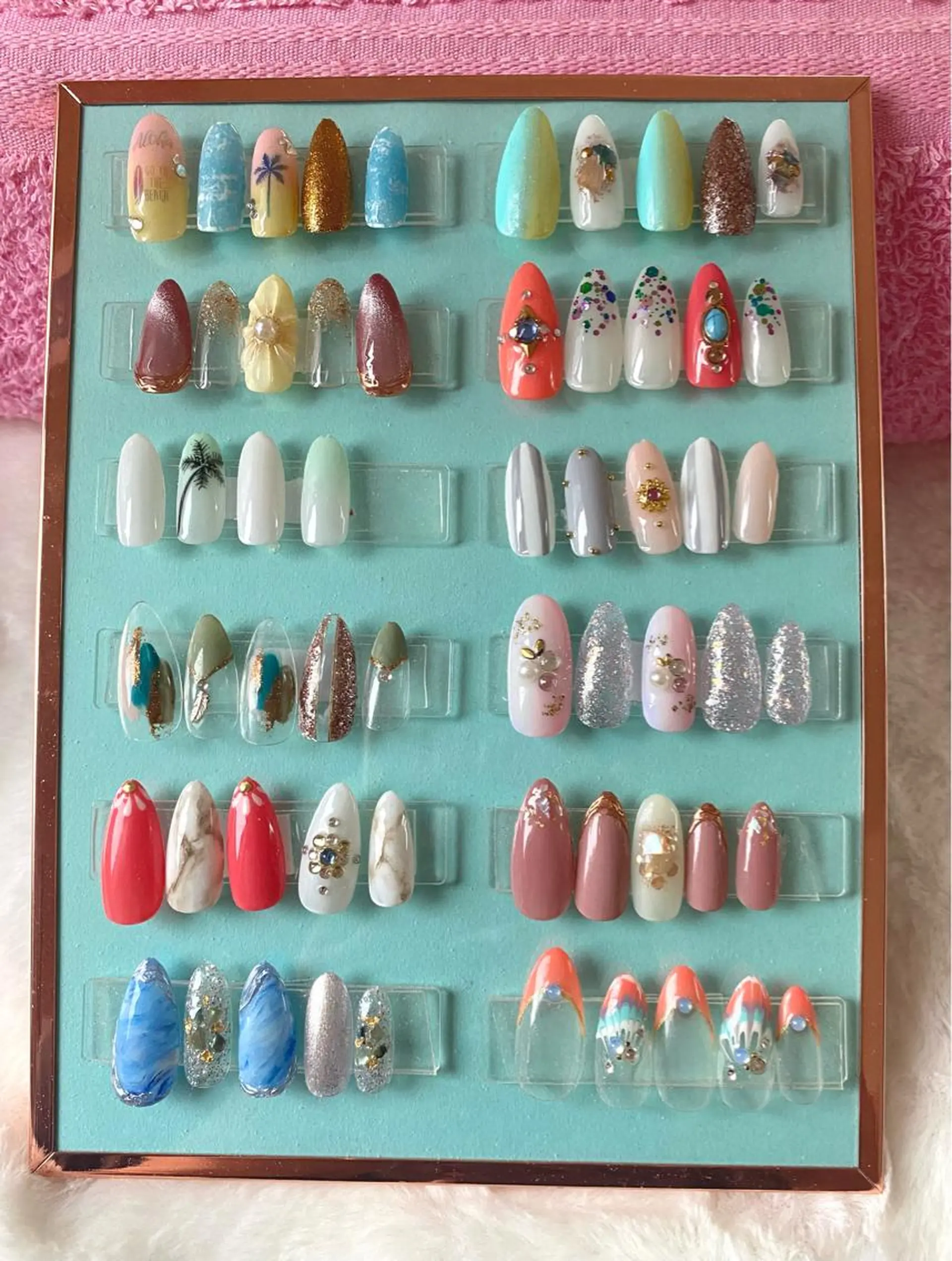 カラー ハンドネイル nailsalon Mimilyのネイルデザイン