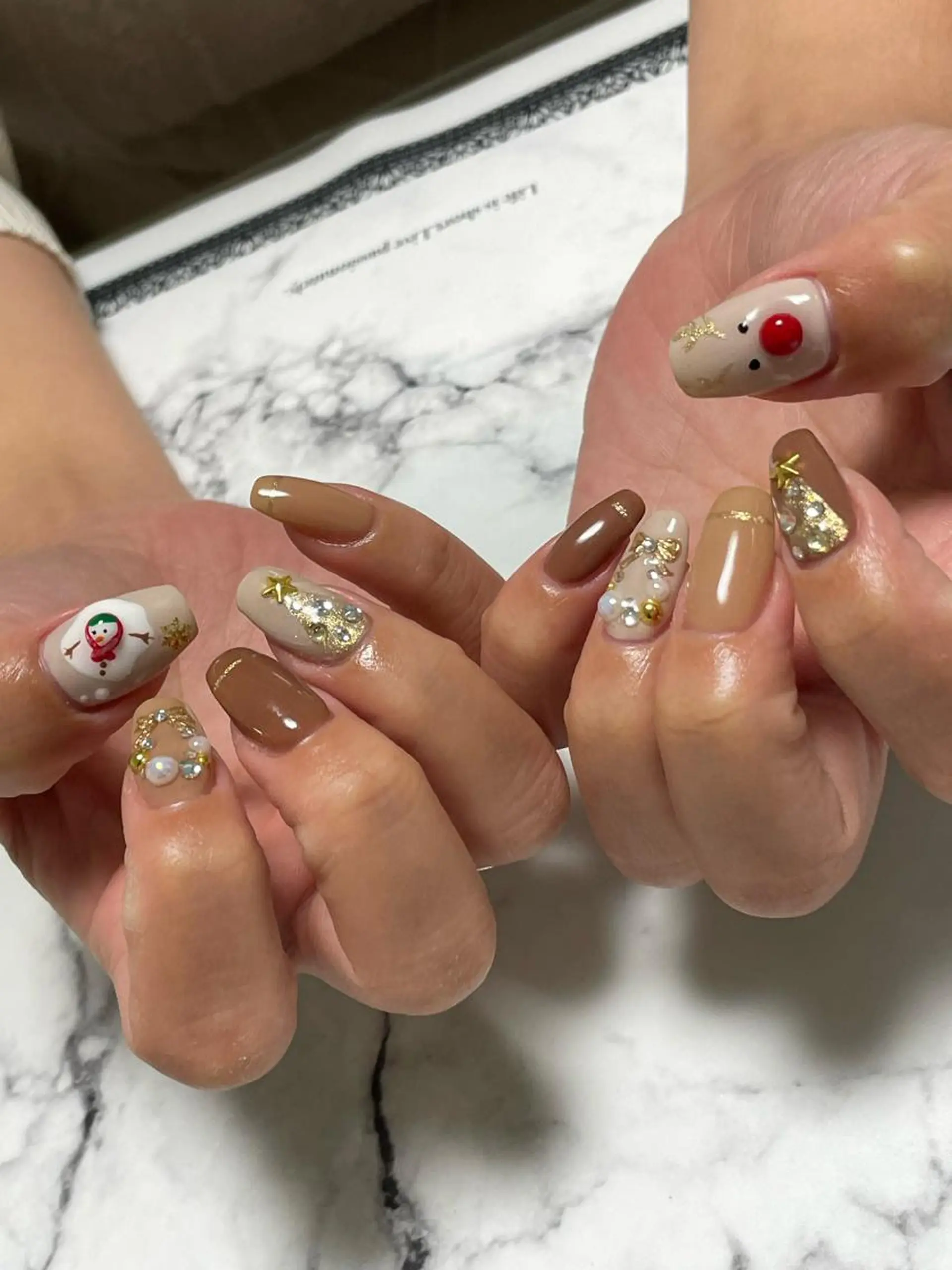 ネイル 冬ネイル クリスマス private salon NIKOのネイルデザイン