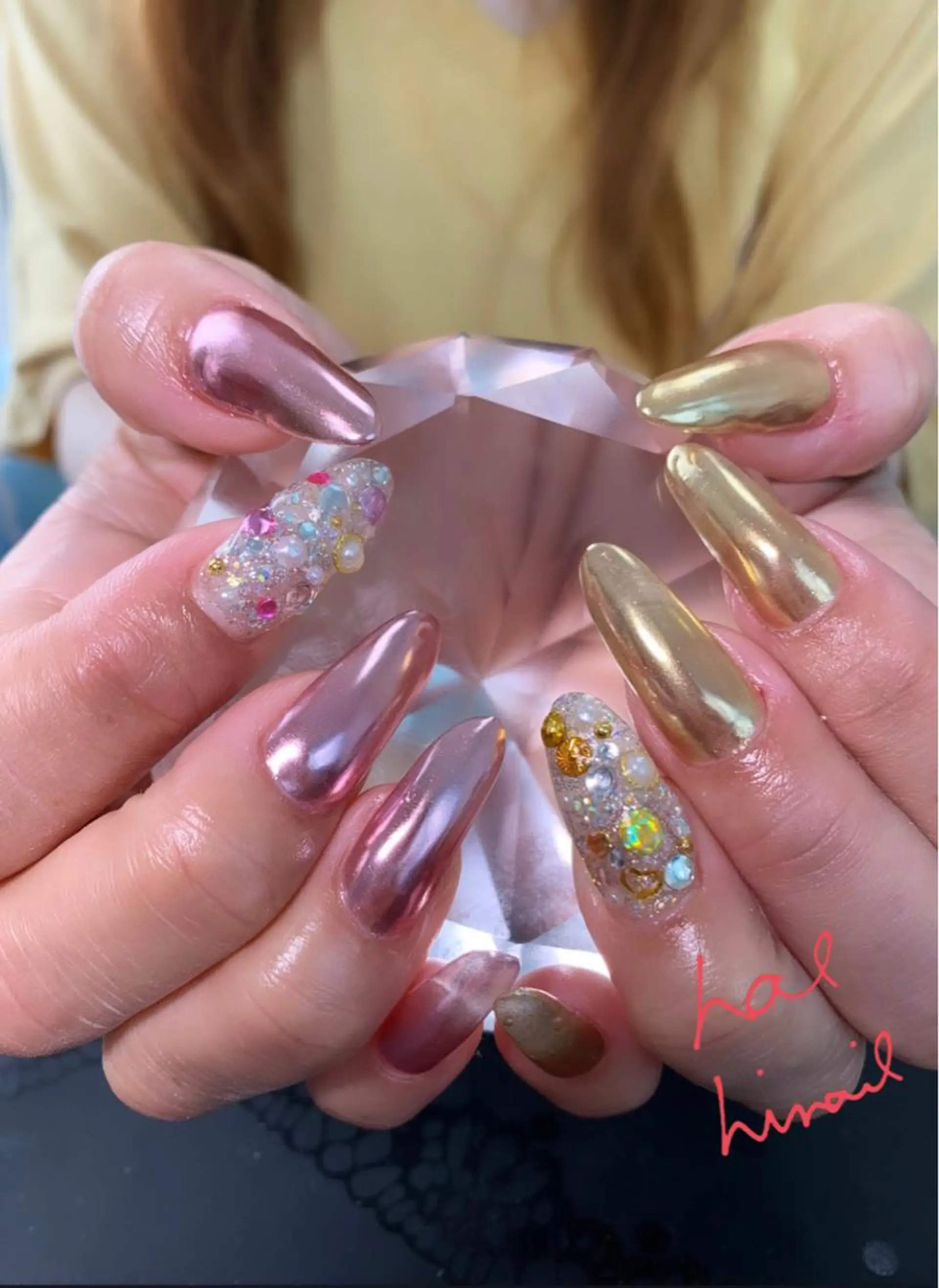 ネイル ミラーネイル はるひな ねいるのネイルデザイン