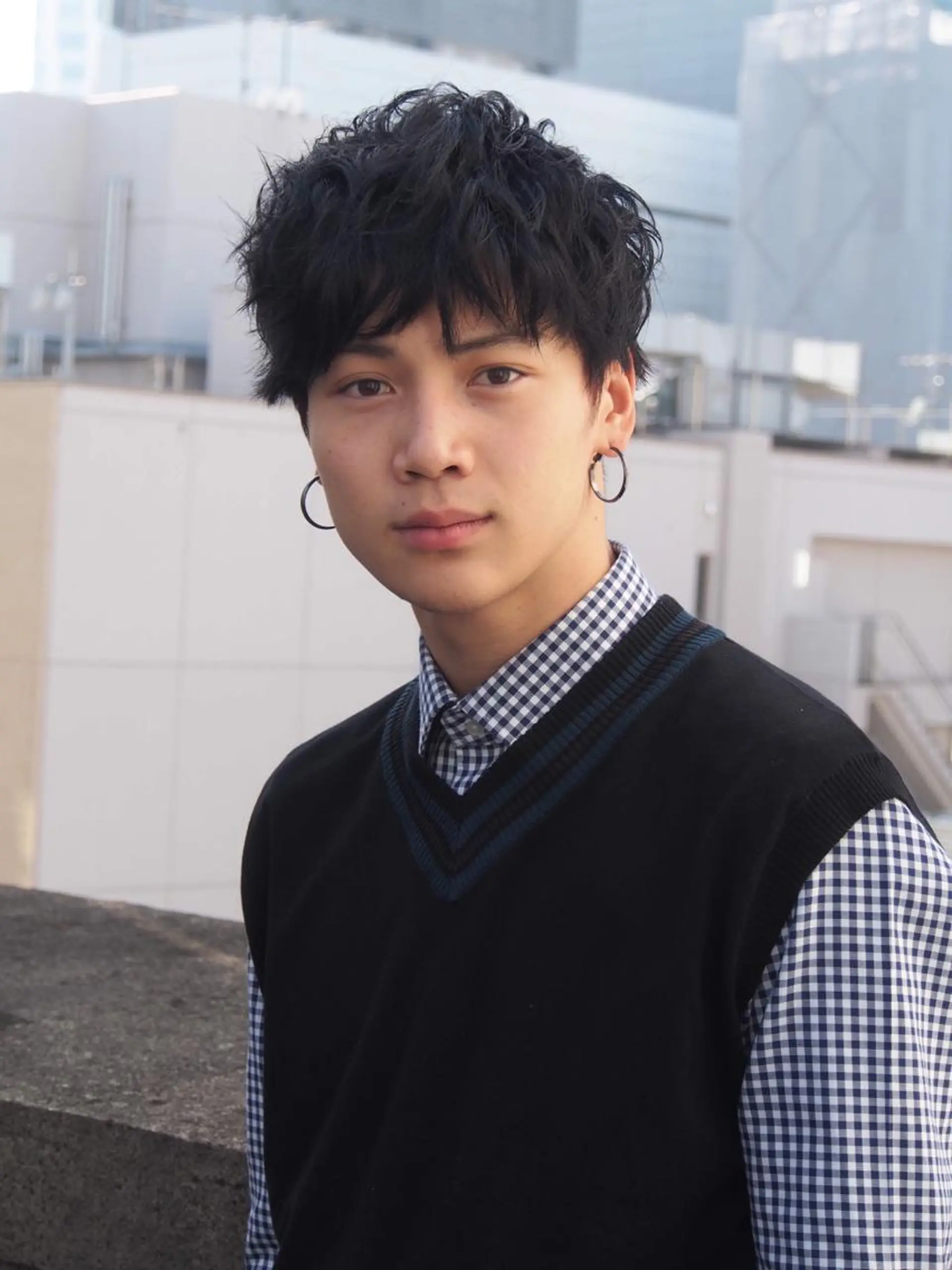 パーマ メンズ 髪質改善/レイヤー ストウシンゴのヘアスタイル