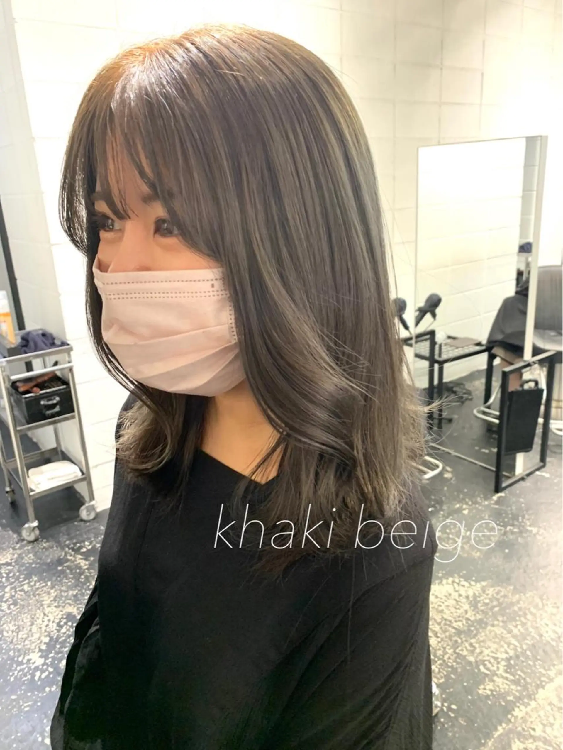 ミディアム カラー 顔周りカット 韓国風ヘア レイヤーカット カット ヘアカラー レイヤーカット/艶髪 ✨💭KIRARIのヘアスタイル