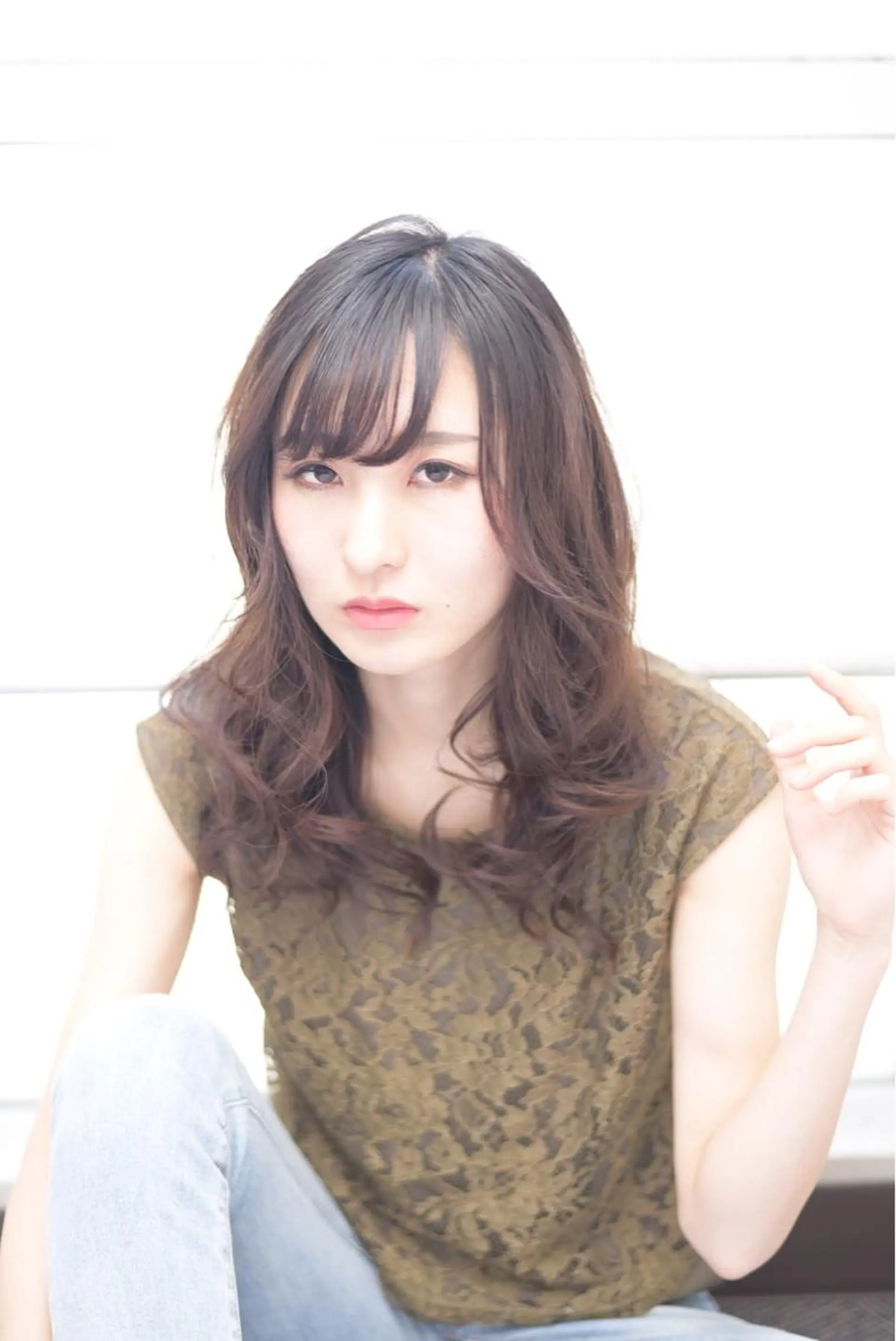 ロング カラー ヘアアレンジ テラモト カズヨシのヘアスタイル