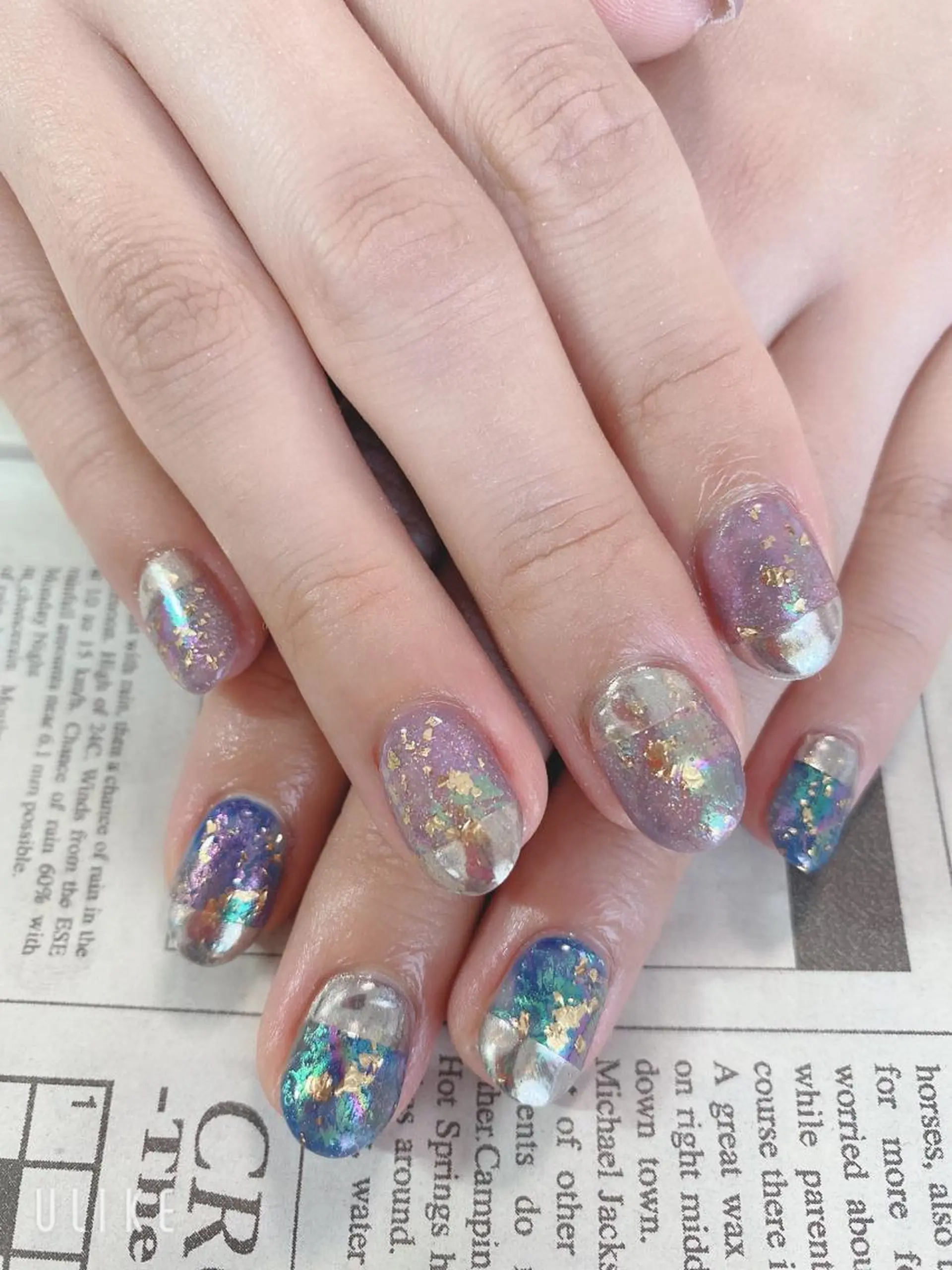 ネイル ミラーネイル ハンドネイル ハンドケア 森山 舞のネイルデザイン